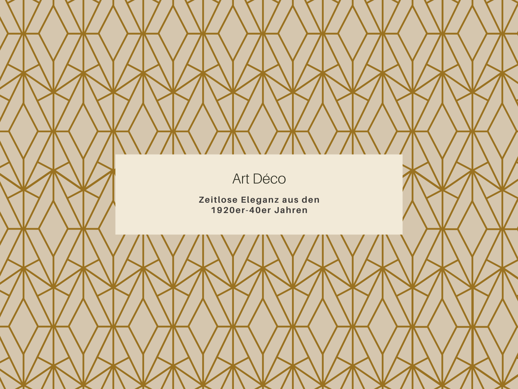 Epoche im Fokus: Art Déco