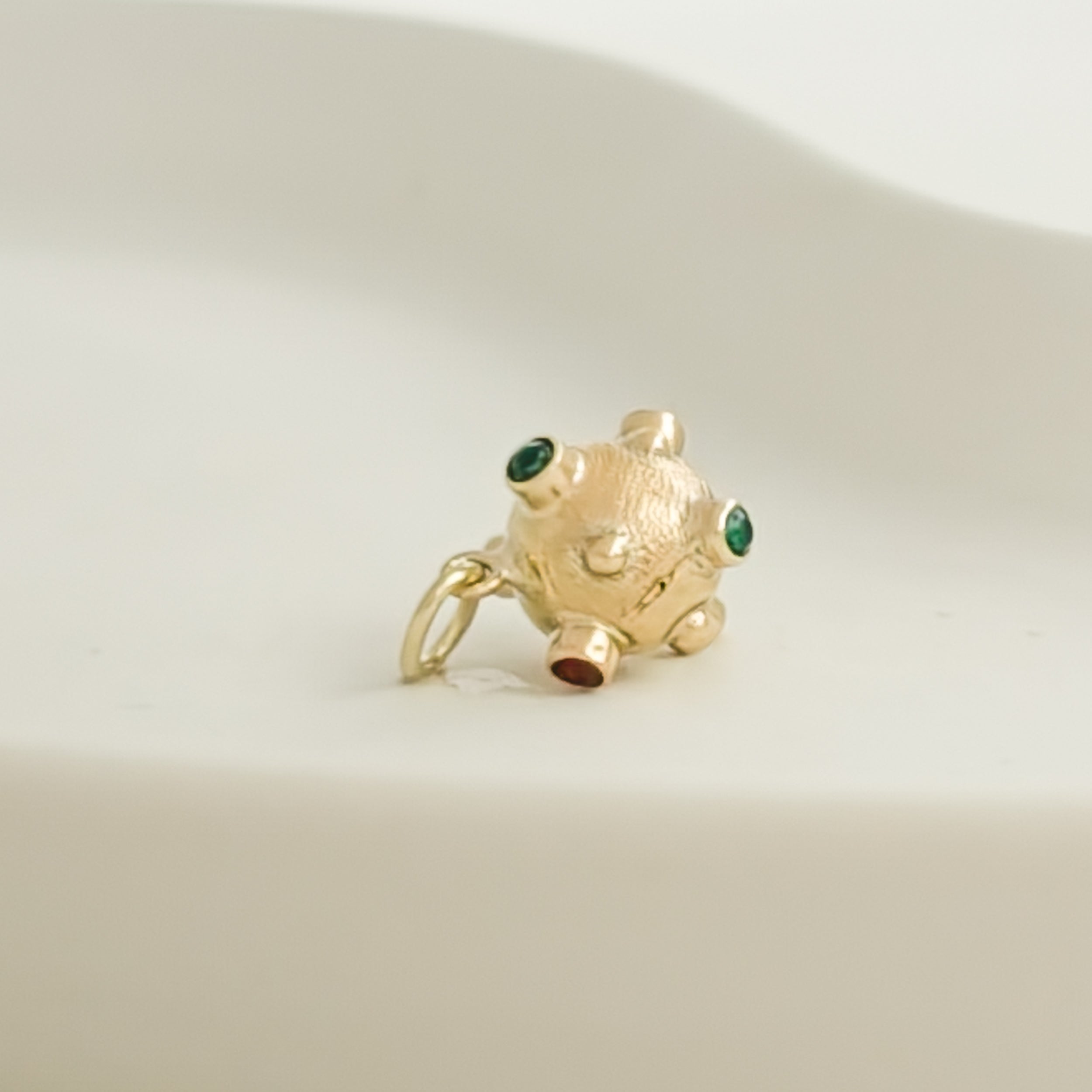 Antique gold ring with blue gemstone