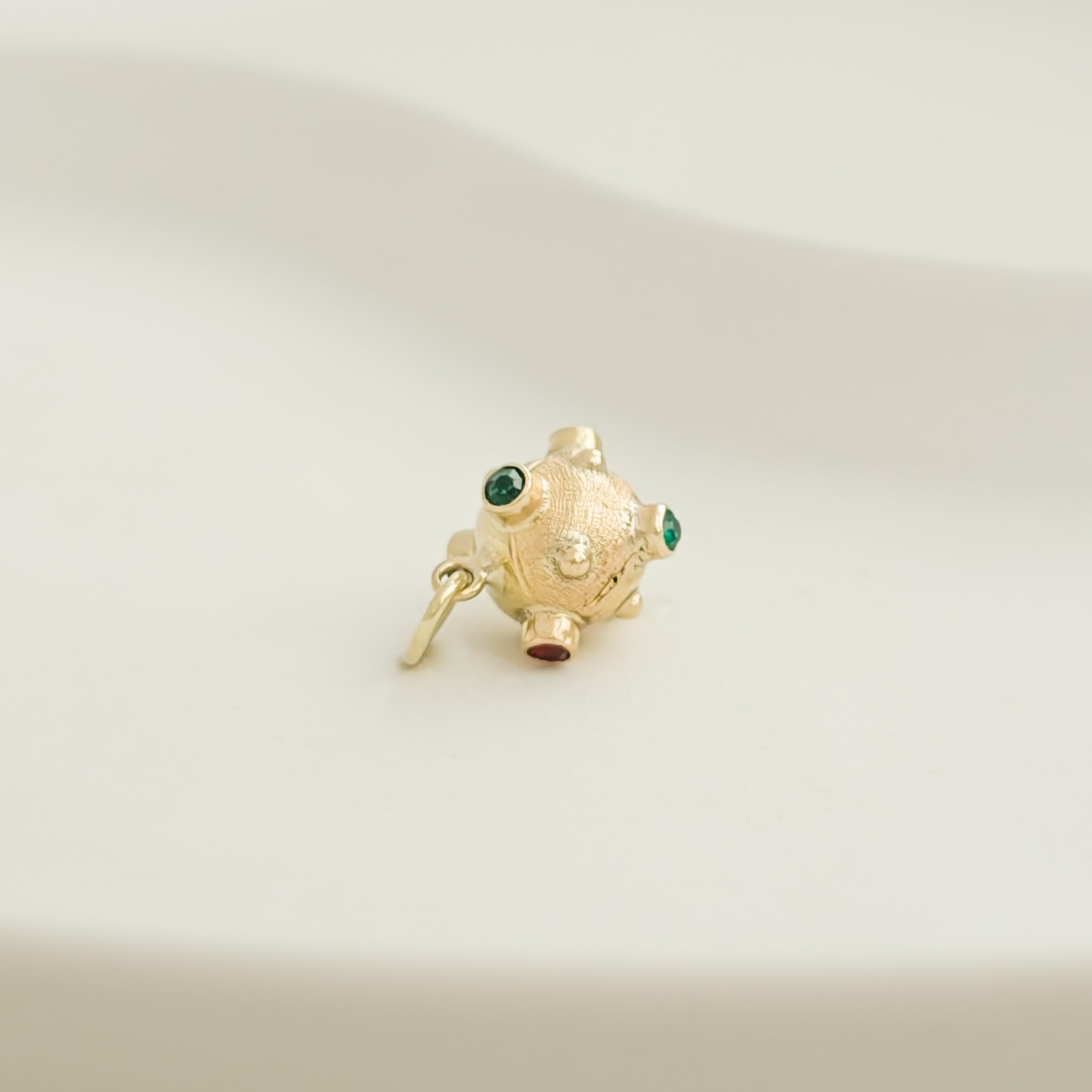 Antique gold ring with blue gemstone