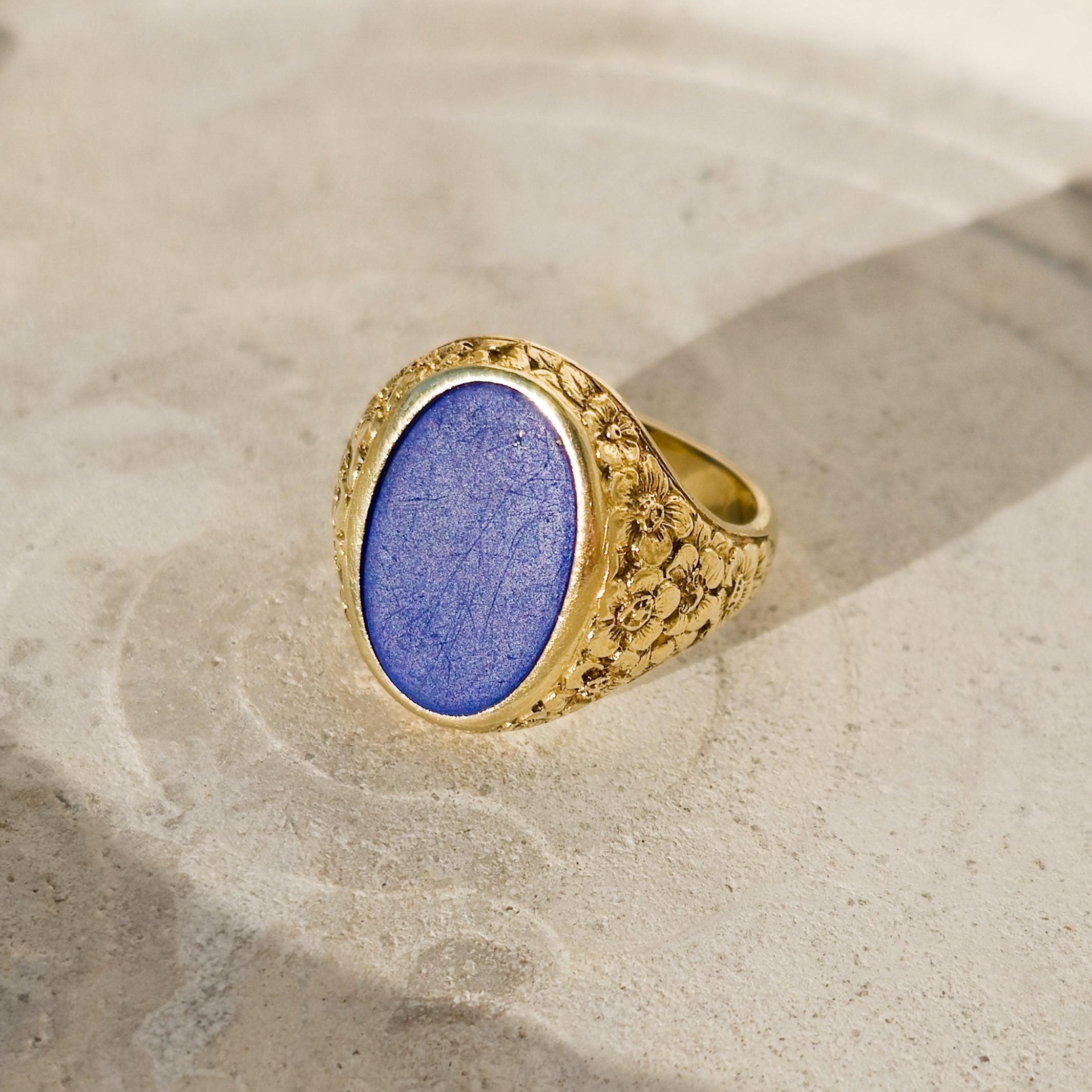 Sigel-Ring Lapislazuli