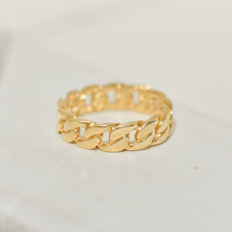 Bandring im Panzerkettendesign aus 18K Gold