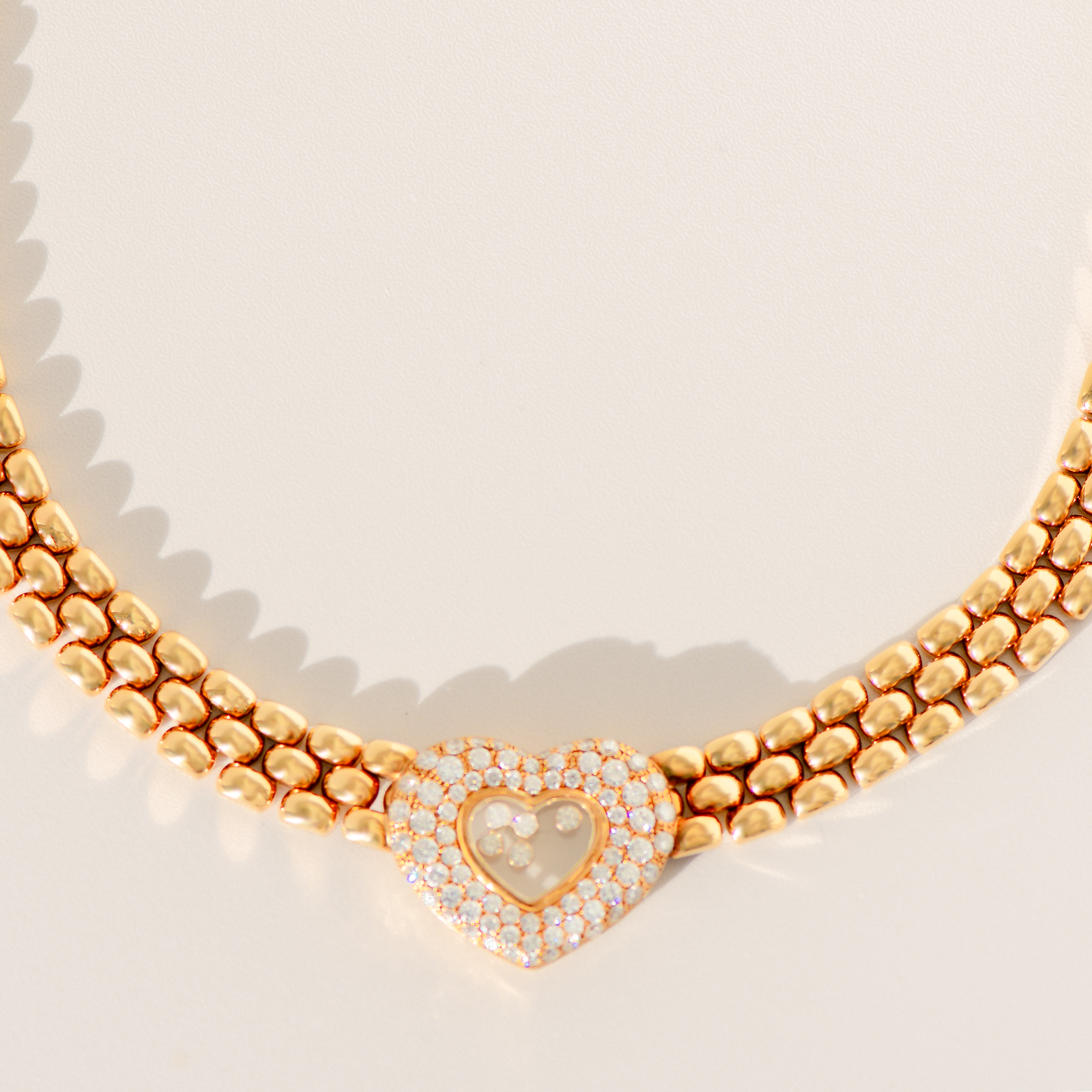 Chopard „Happy Diamonds“ Collier aus 18 Karat Gelbgold | 2,79 ct Diamanten