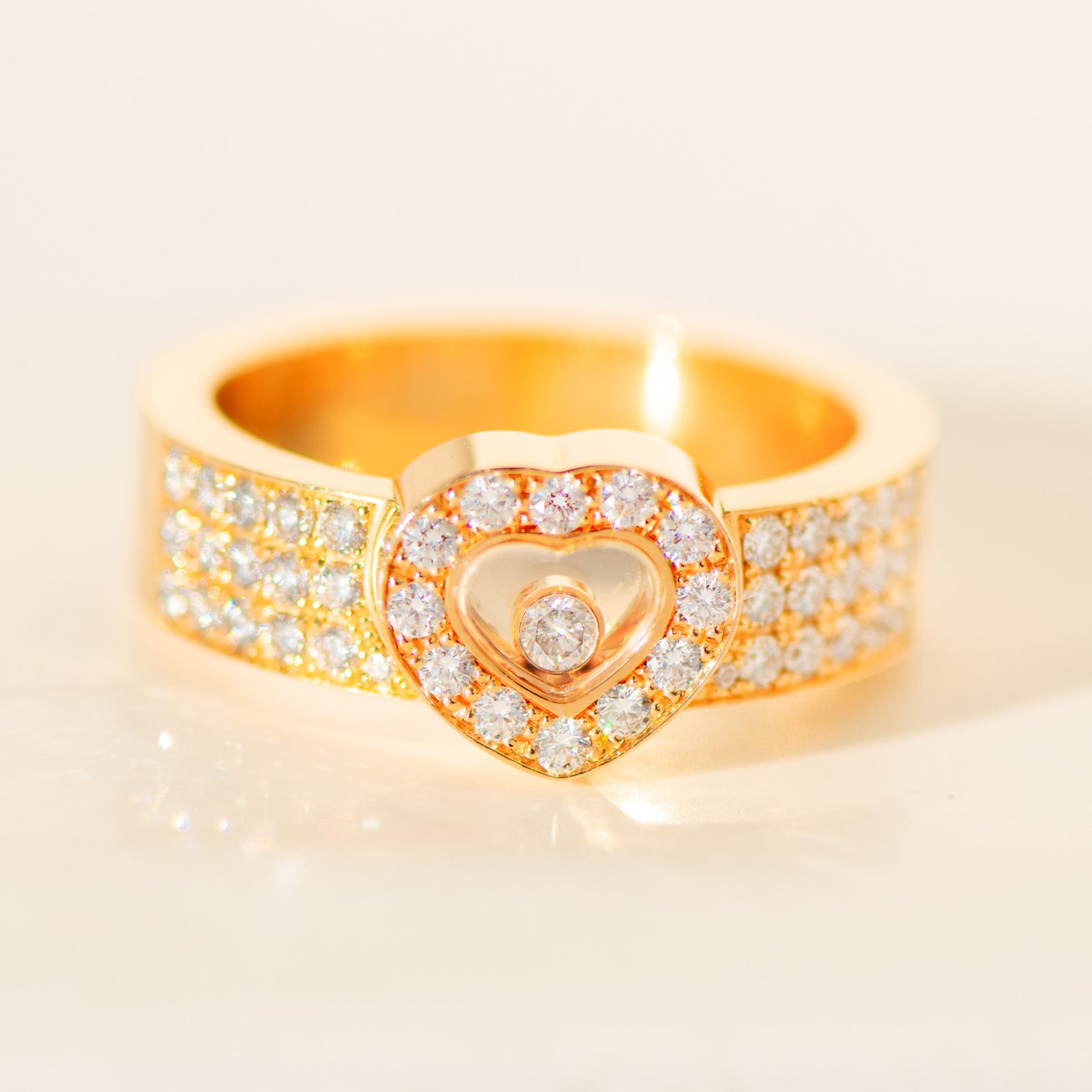 Chopard „Happy Diamonds“ Ring aus 18 Karat Gelbgold | 0,74 ct Diamanten