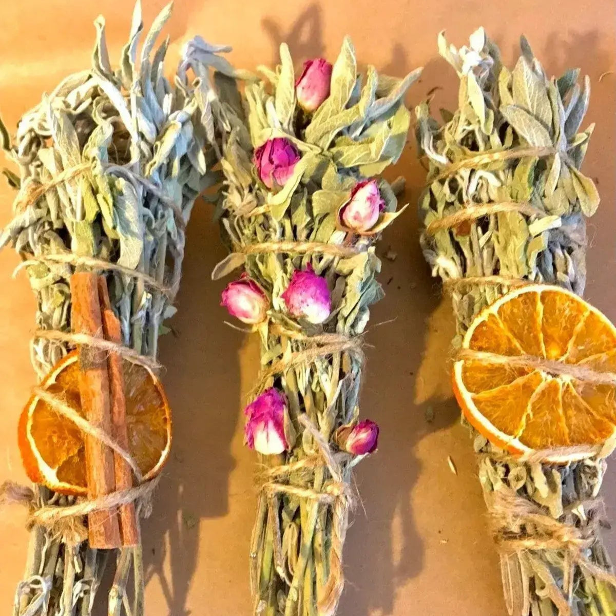 Salbei-Paket — Zimt, getrocknete Orange und getrocknete Blumen