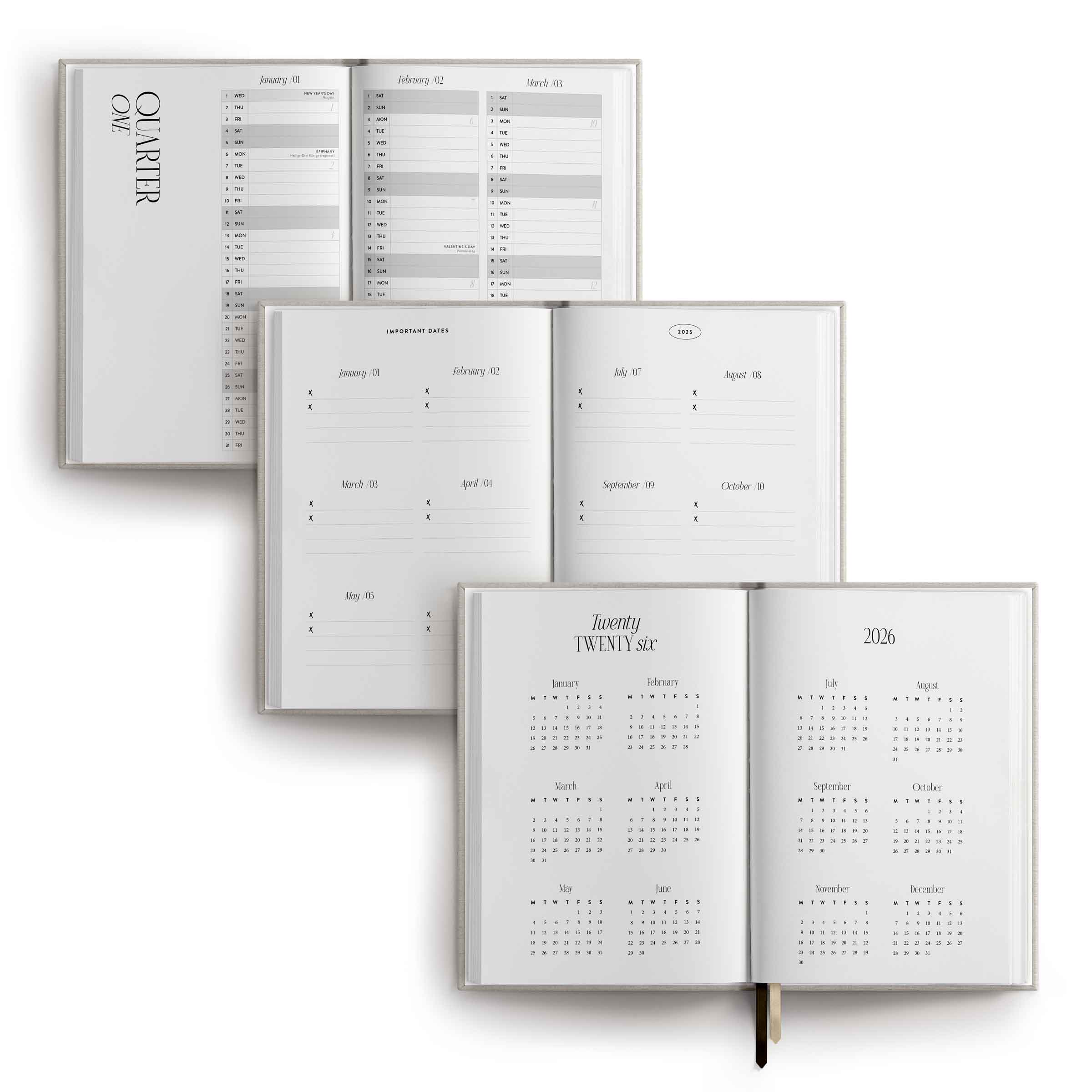 Calendar 2025 | A5, Offwhite