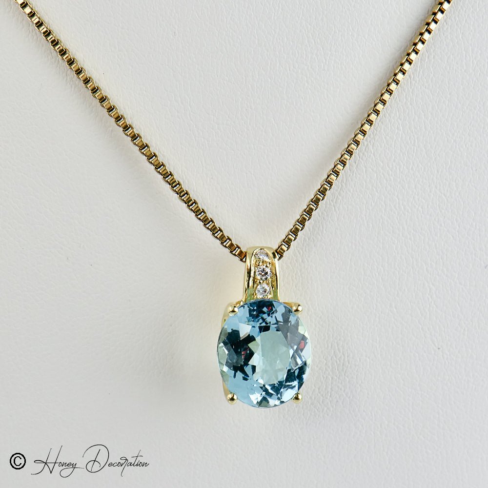 Anhänger aus 750 Gold mit Topas - Honey Jewelry