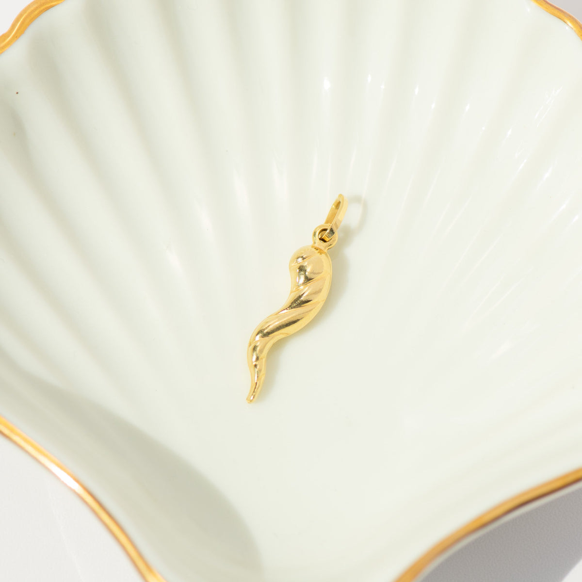 Cornicello Anhänger 18K Gelbgold | Glückshorn - Honey Jewelry