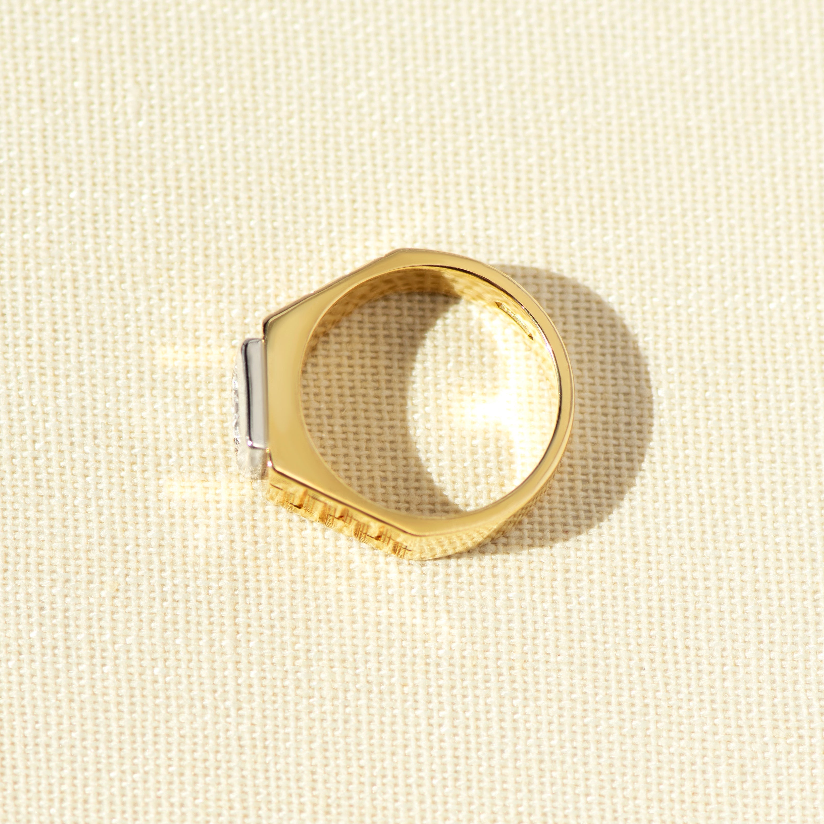 Solitär-Ring – 0,49 ct Diamant – 585er Gelbgold