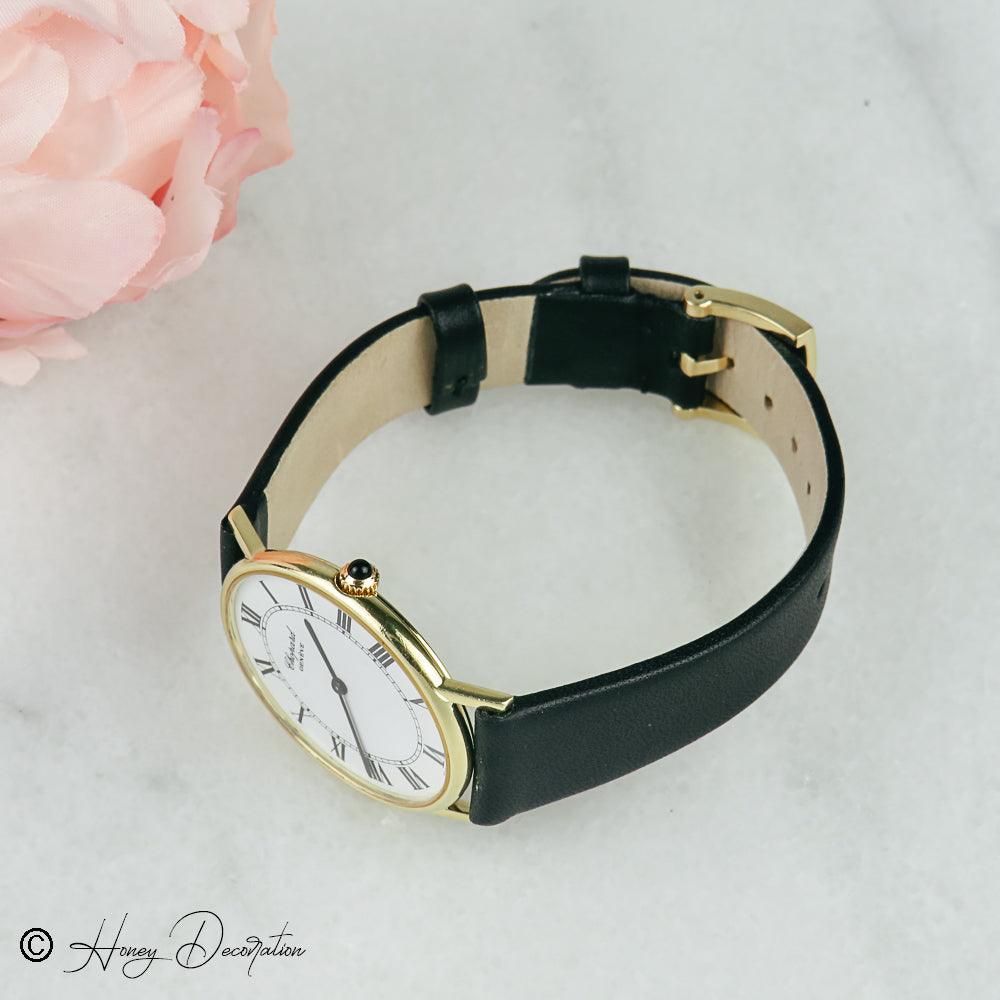 Damen Armbanduhr Chopard Geneve 18K Gold Gehäuse - Honey Jewelry