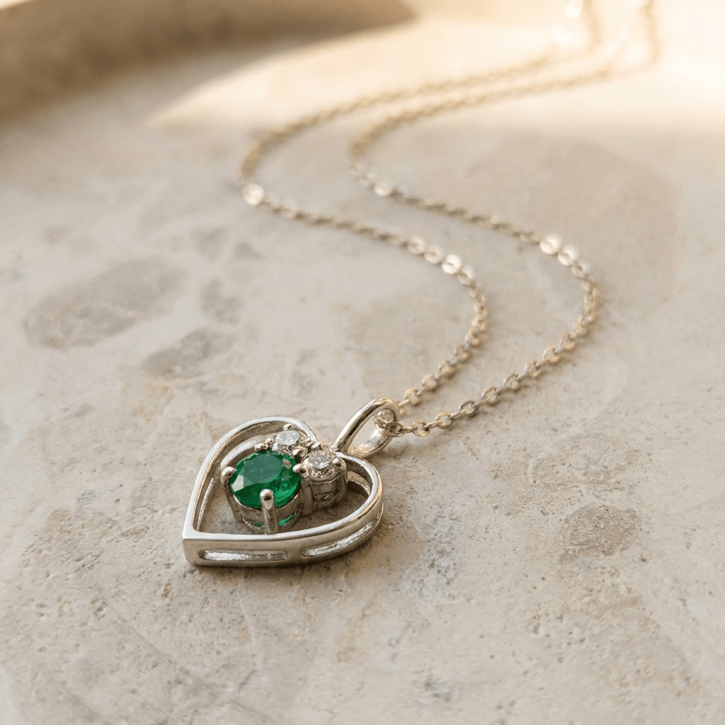 Feines 14 Karat Goldkettchen mit Herz-Anhänger – Subtiler Luxus - Honey Jewelry