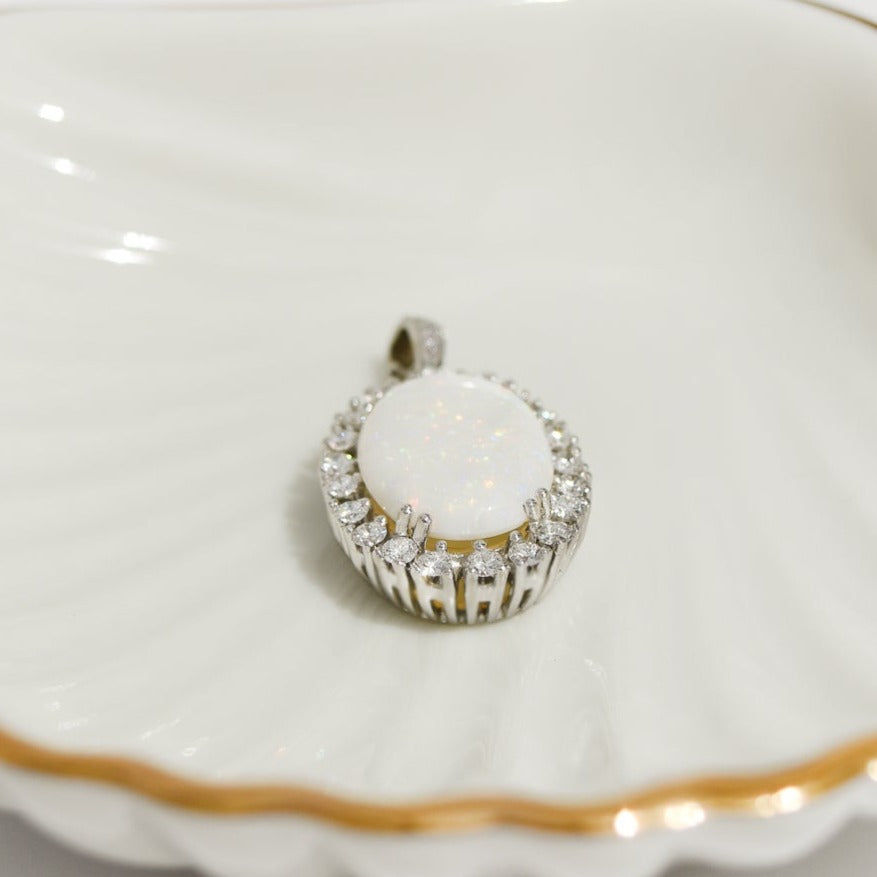Second opal ring - enchanted elegance