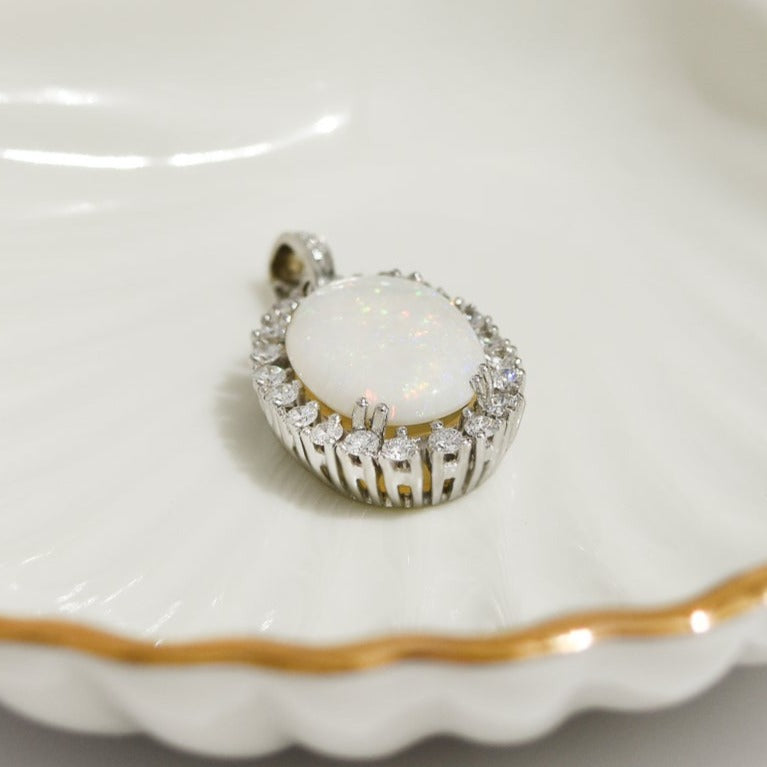 Second opal ring - enchanted elegance