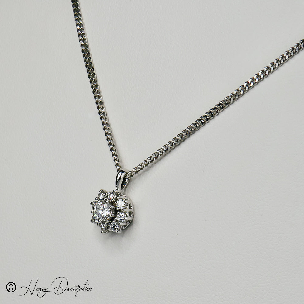 Sparkling white gold trailer with brilliant
