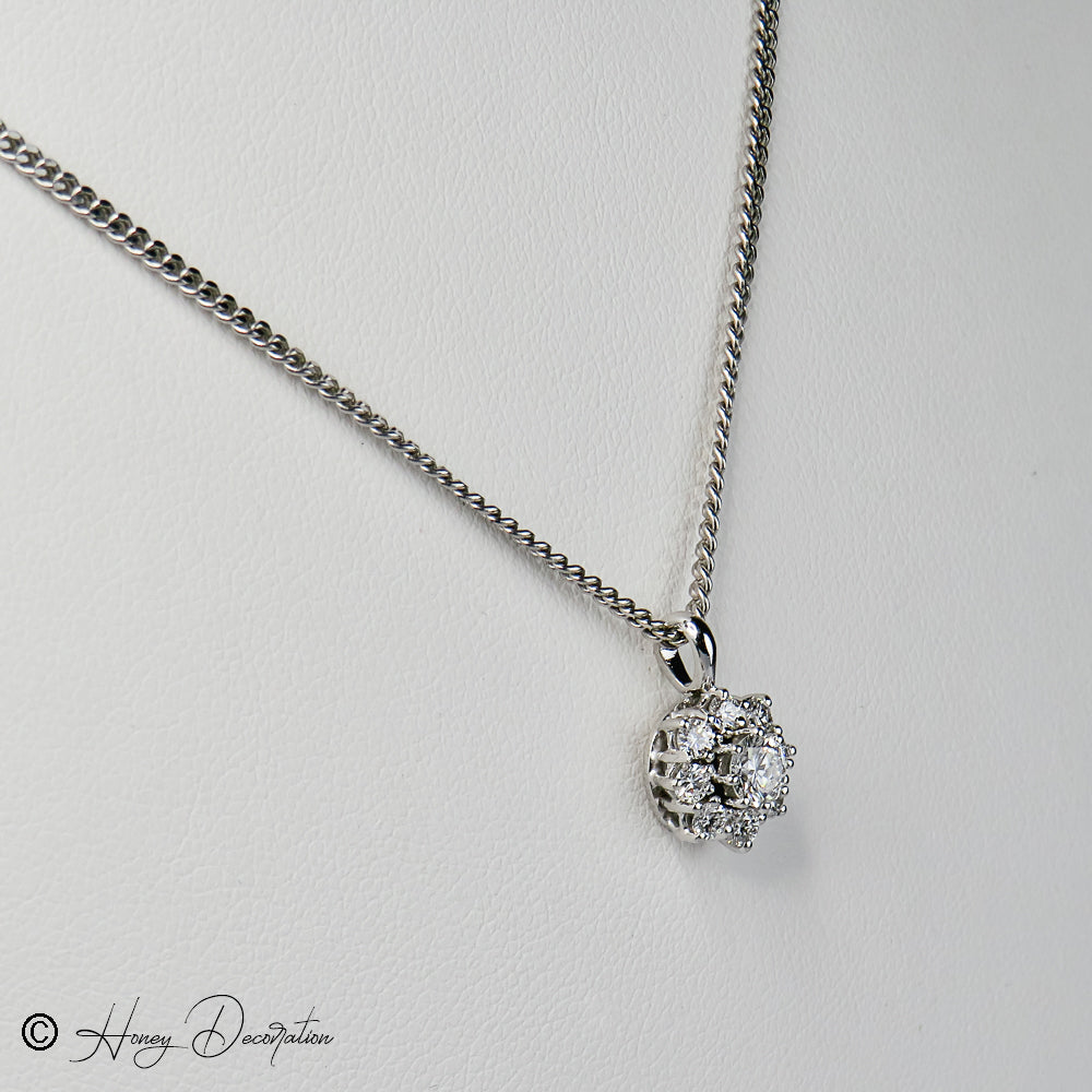 Sparkling white gold trailer with brilliant