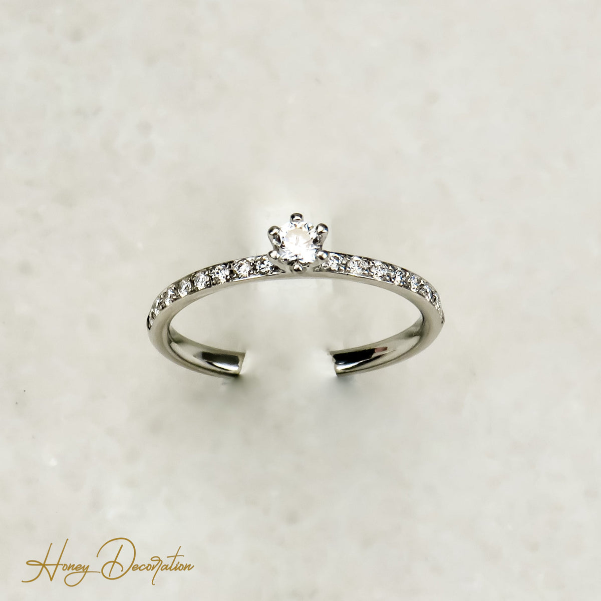 Platinring mit Brillanten – Höchste Eleganz - Honey Jewelry