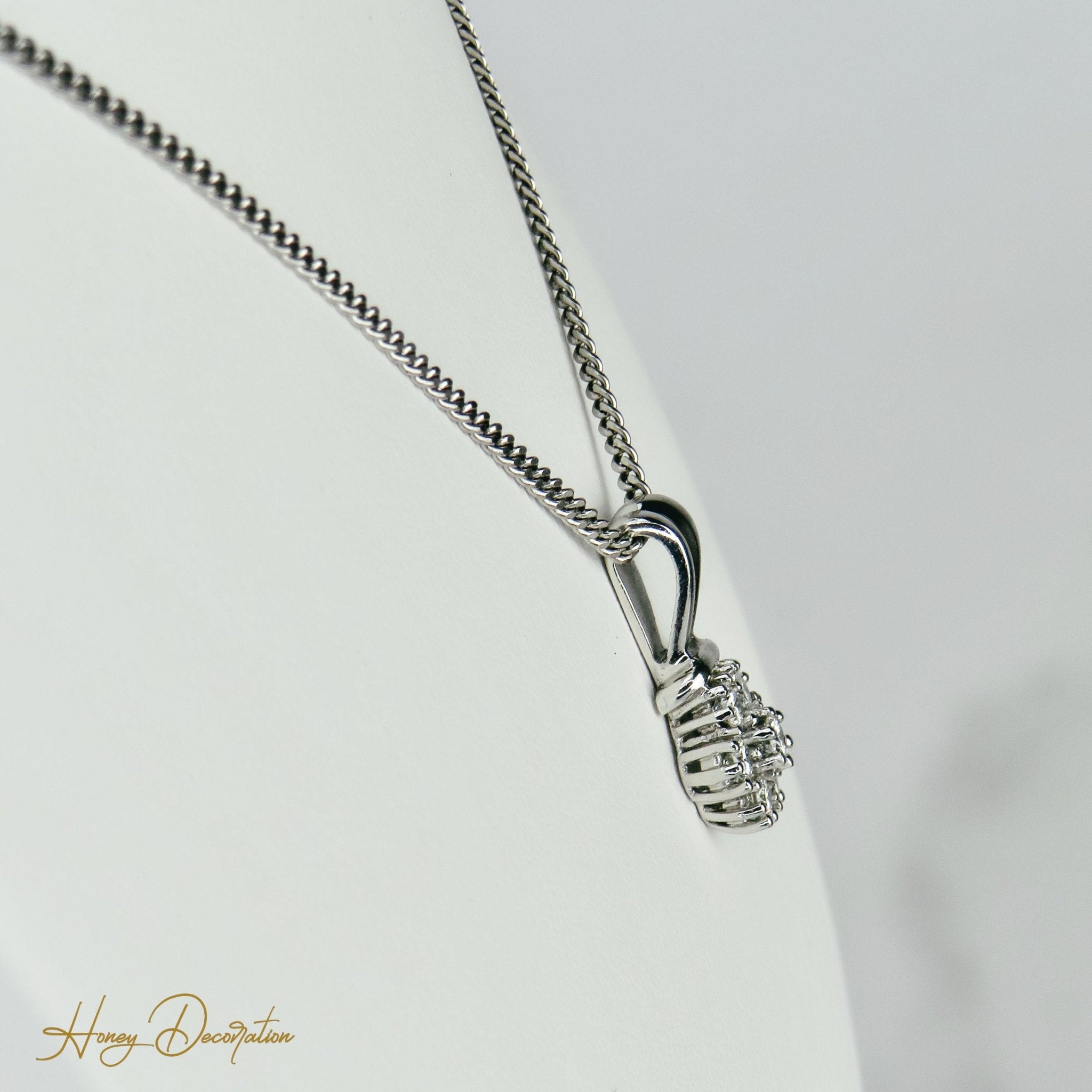 Süßer Weißgold - Anhänger mit Brillanten - Honey Jewelry