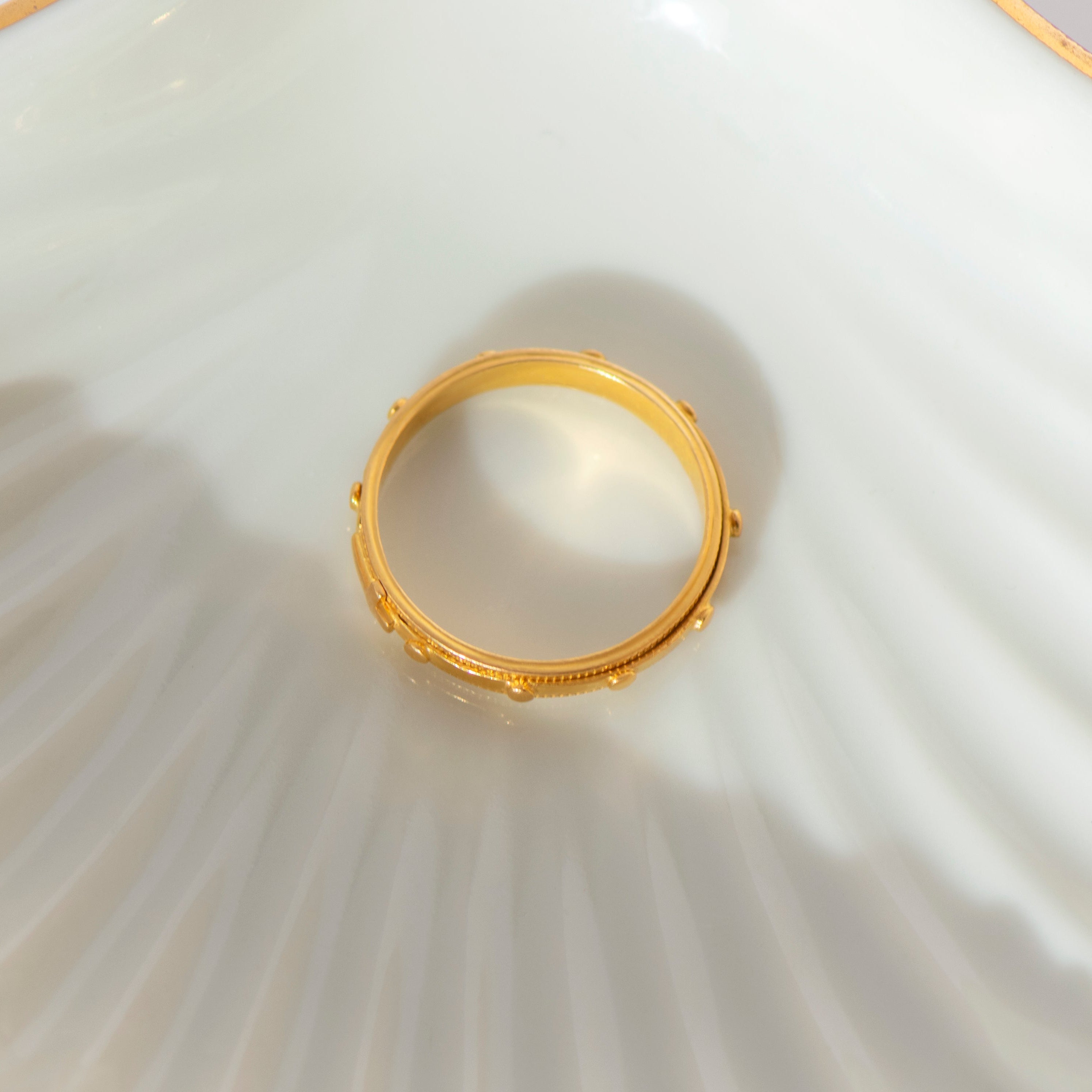 Vintage Drehring aus 916er Gold