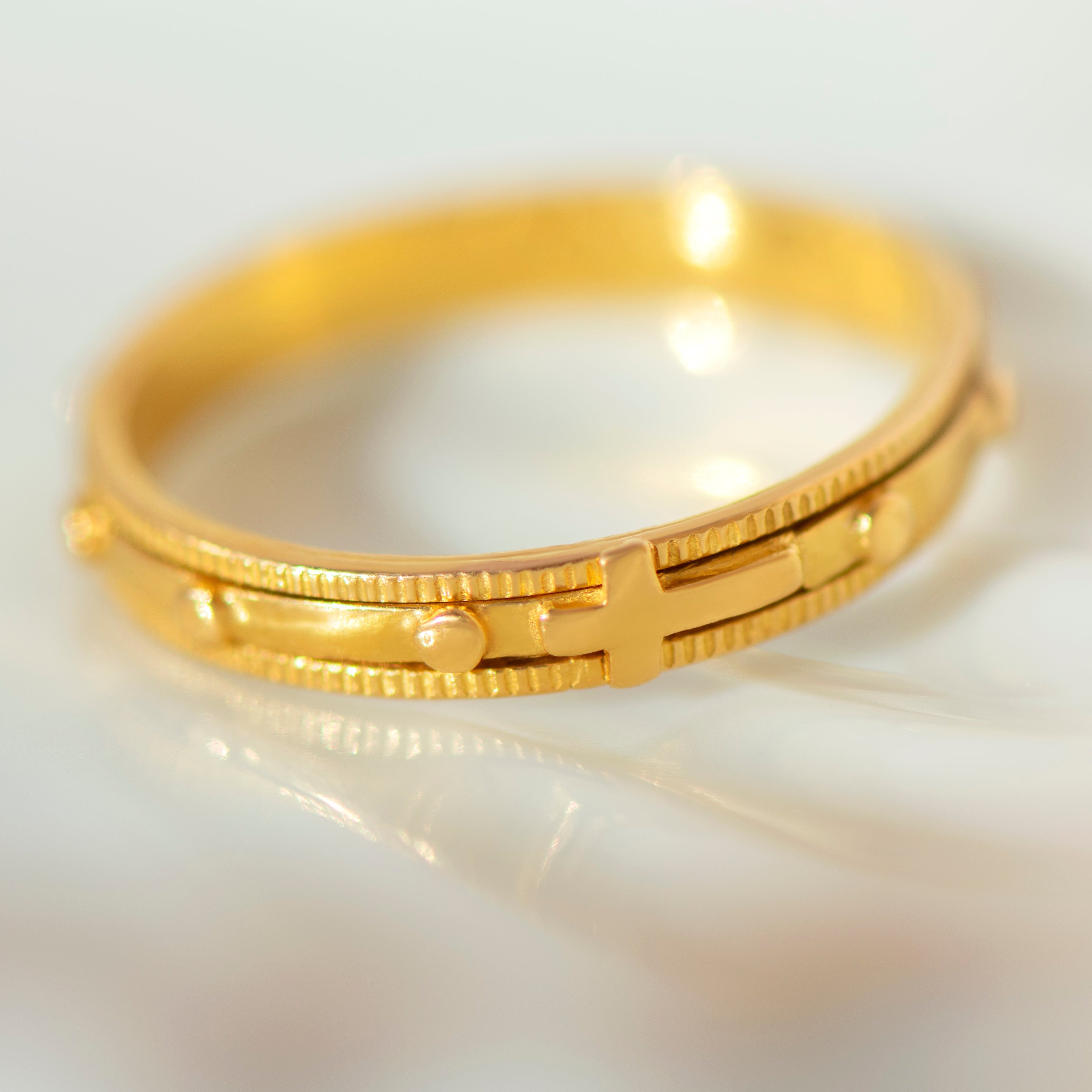 Vintage Drehring aus 916er Gold
