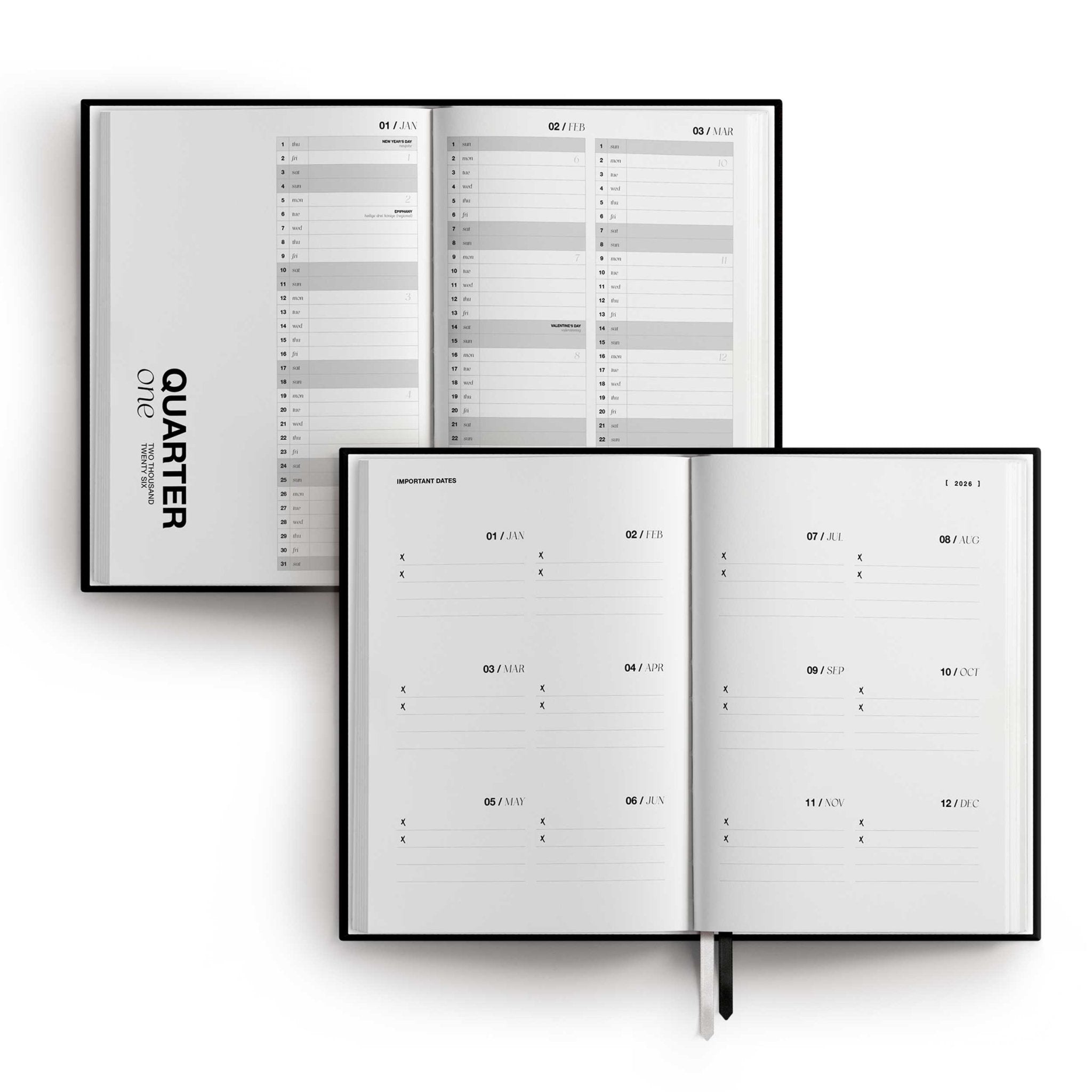 A5 Planner 2026 Clean White – dein stilvoller Begleiter durchs Jahr - Honey Jewelry