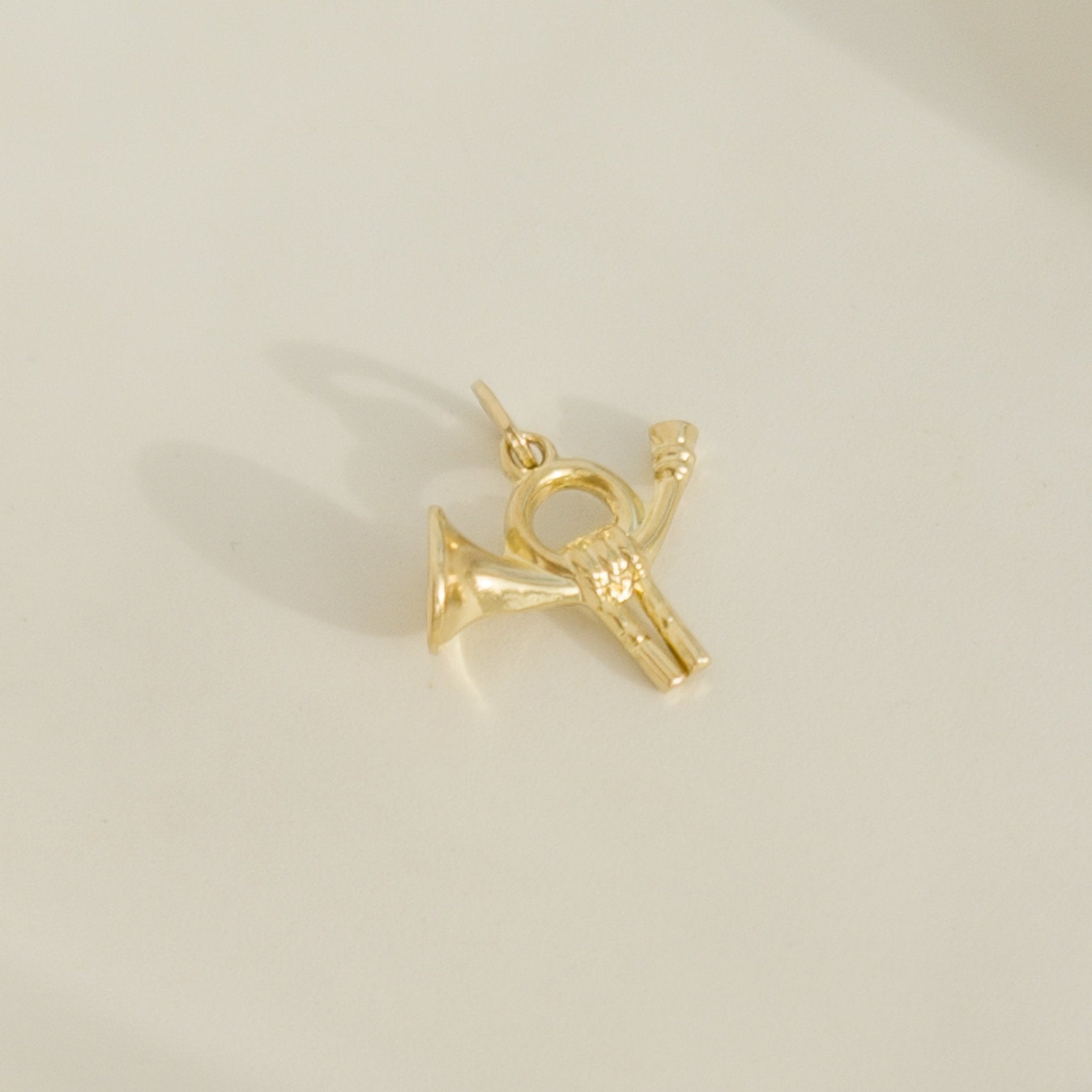 Anhänger Posthorn aus 8K Gelbgold - Honey Jewelry