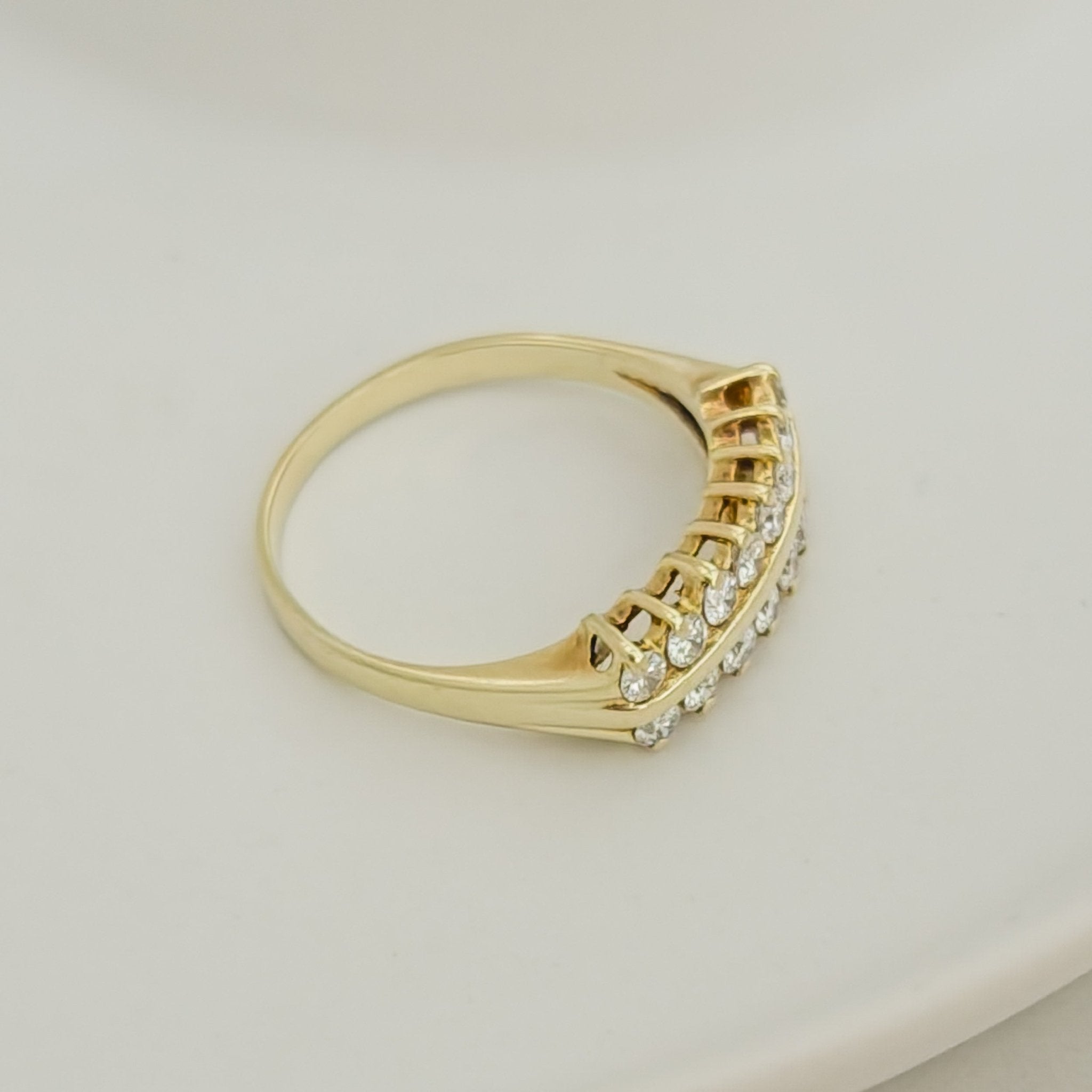 Brillantring aus 14 K Gelbgold - Honey Jewelry