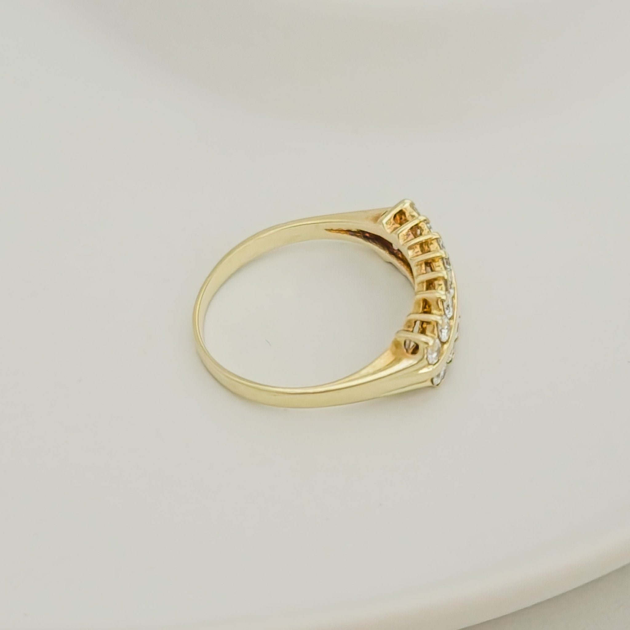 Brillantring aus 14 K Gelbgold - Honey Jewelry