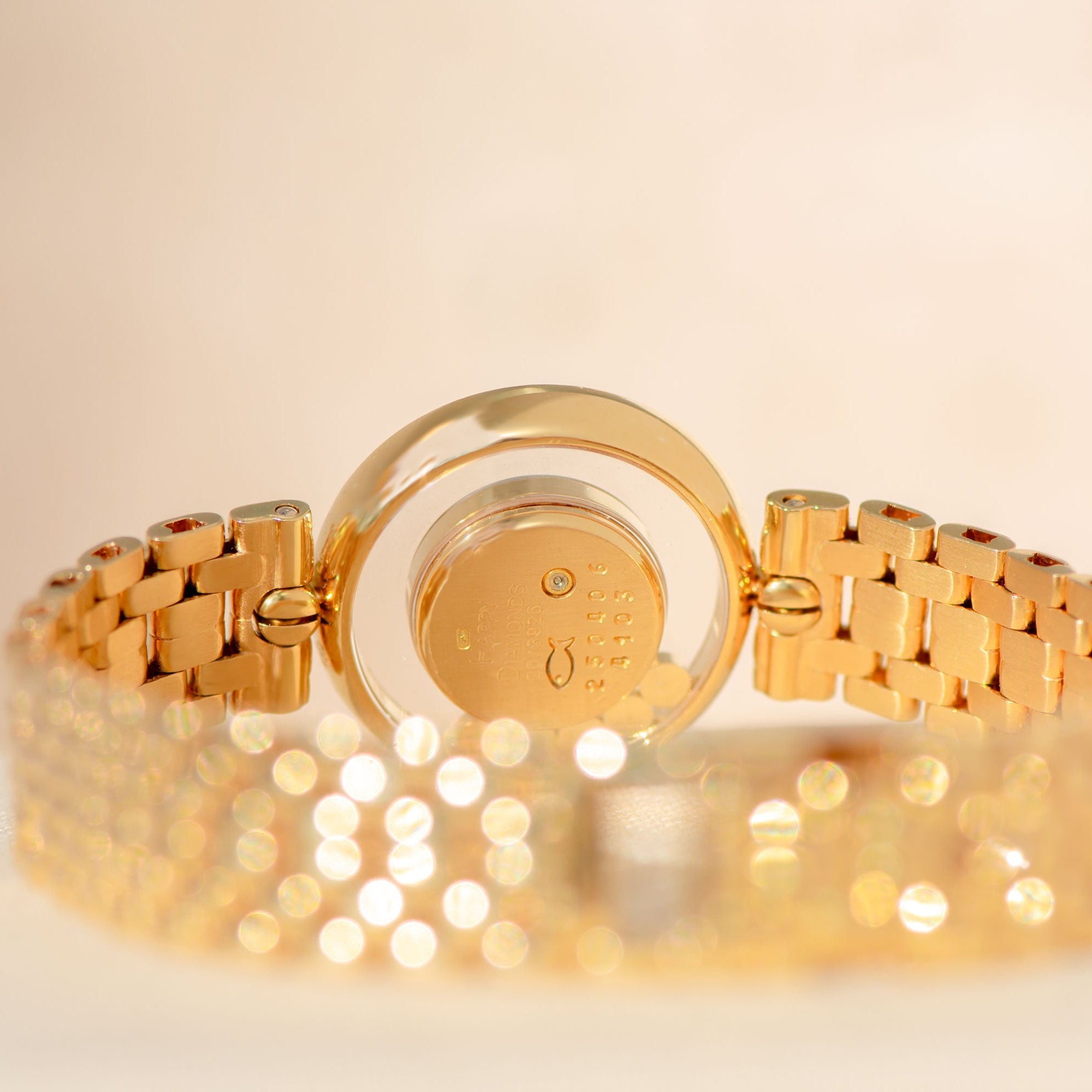 Chopard Happy Diamonds Damenuhr in 18k Gelbgold – 1988 - Honey Jewelry