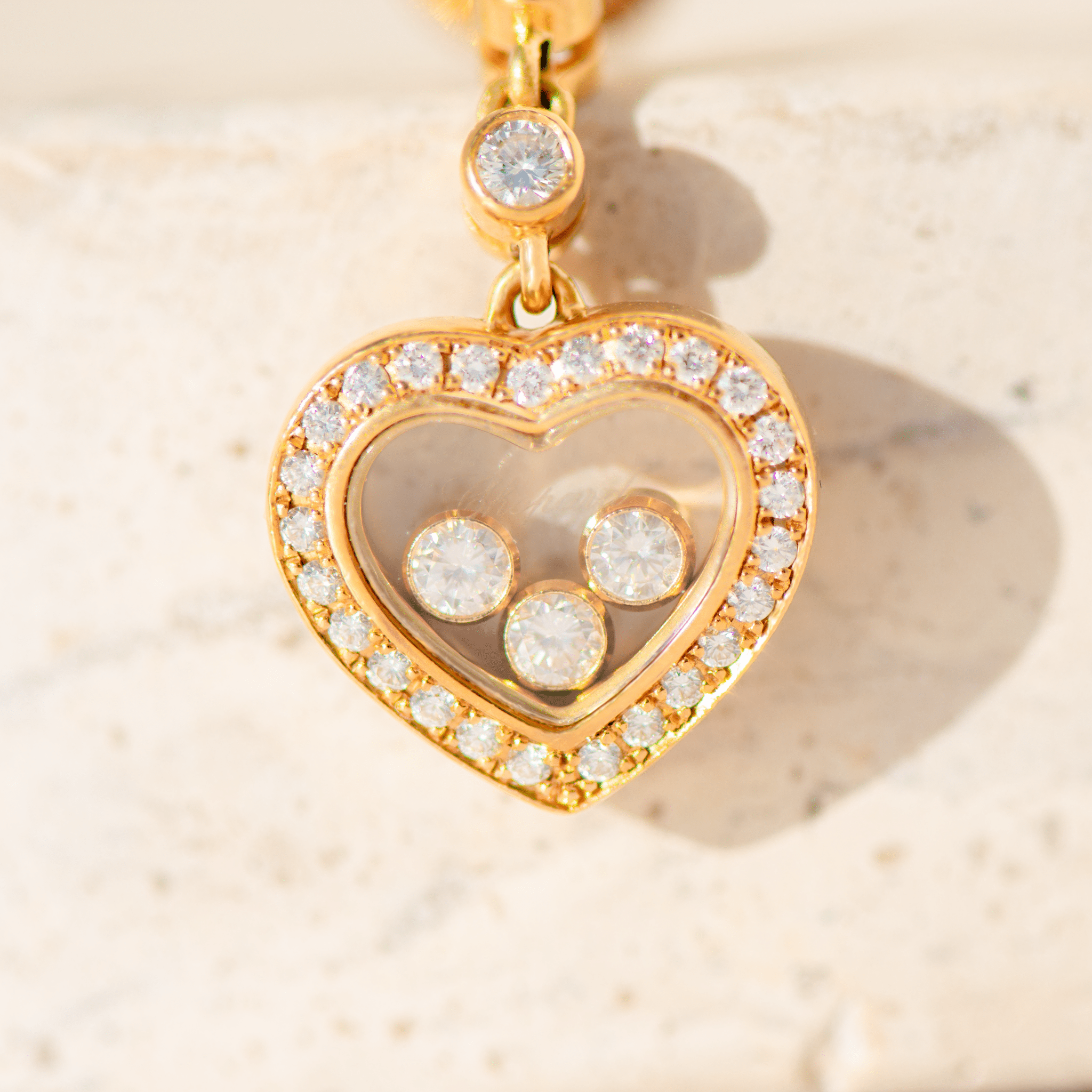 Chopard „Happy Diamonds“ Ohrstecker aus 18 Karat Gelbgold | 0,91 ct Diamanten - Honey Jewelry