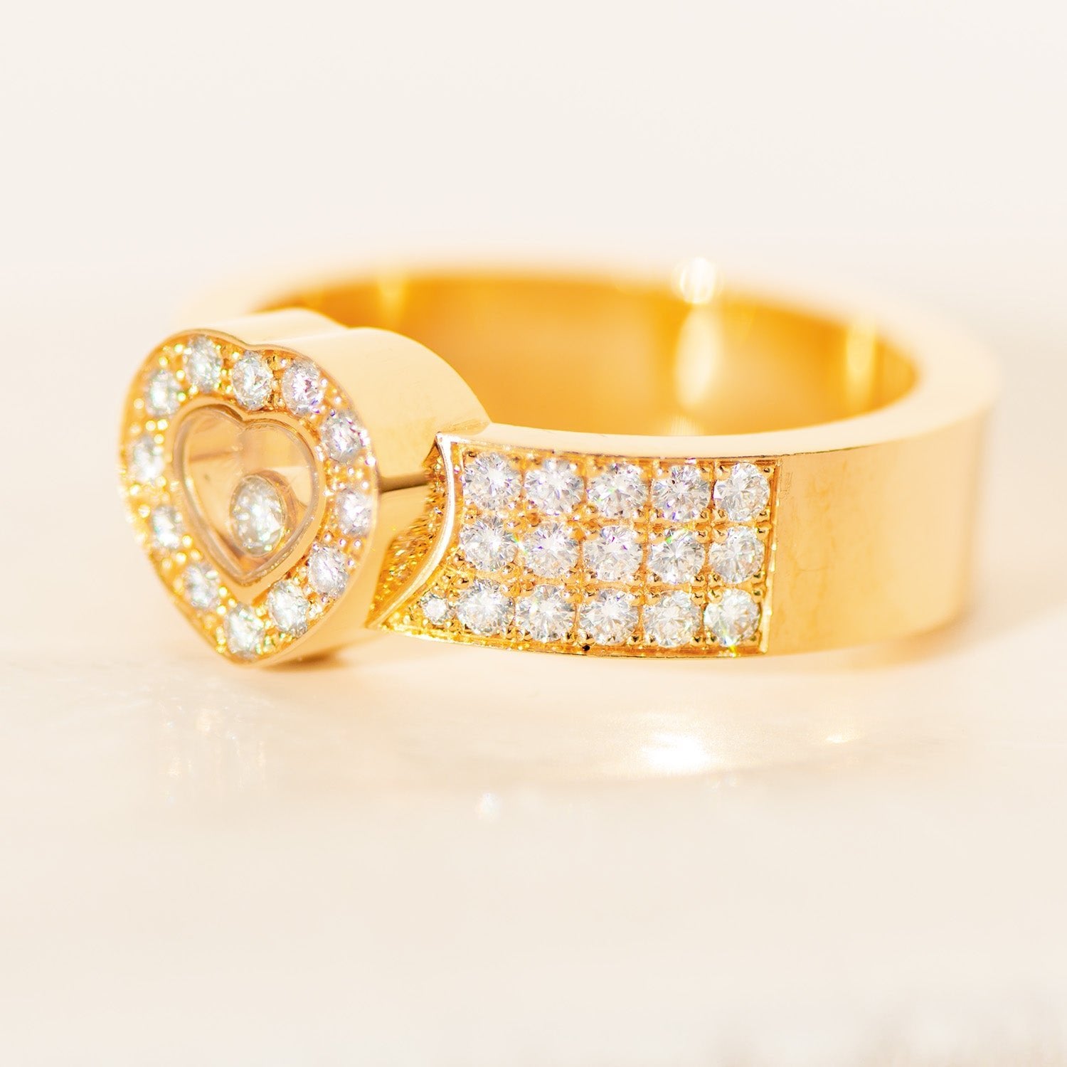 Chopard „Happy Diamonds“ Ring aus 18 Karat Gelbgold | 0,74 ct Diamanten - Honey Jewelry