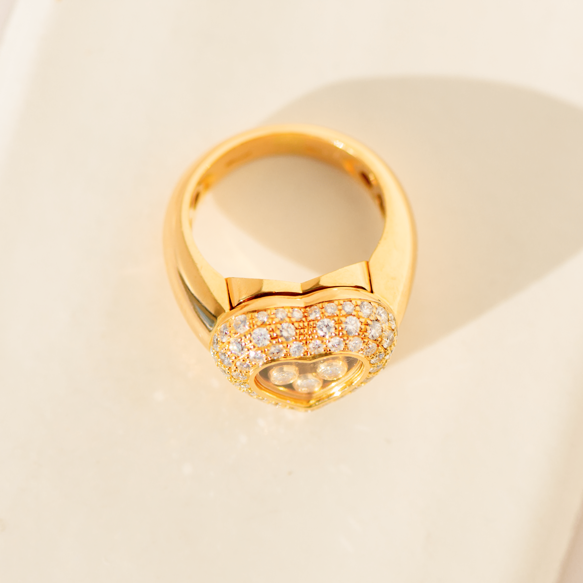 Chopard „Happy Diamonds“ Ring aus 18 Karat Gelbgold | 1,07 ct Diamanten - Honey Jewelry