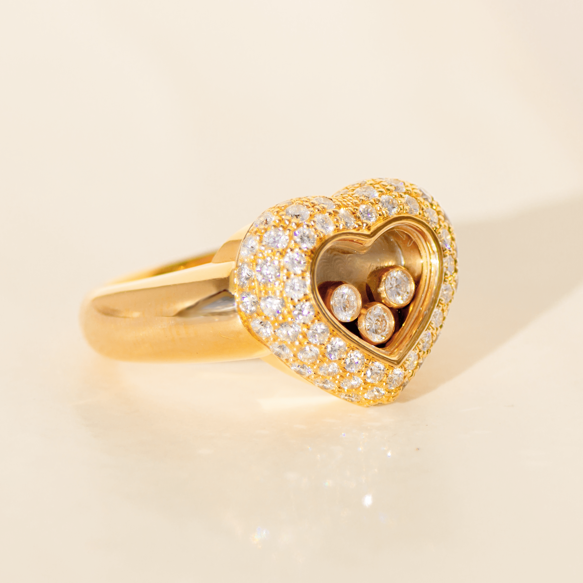 Chopard „Happy Diamonds“ Ring aus 18 Karat Gelbgold | 1,07 ct Diamanten - Honey Jewelry
