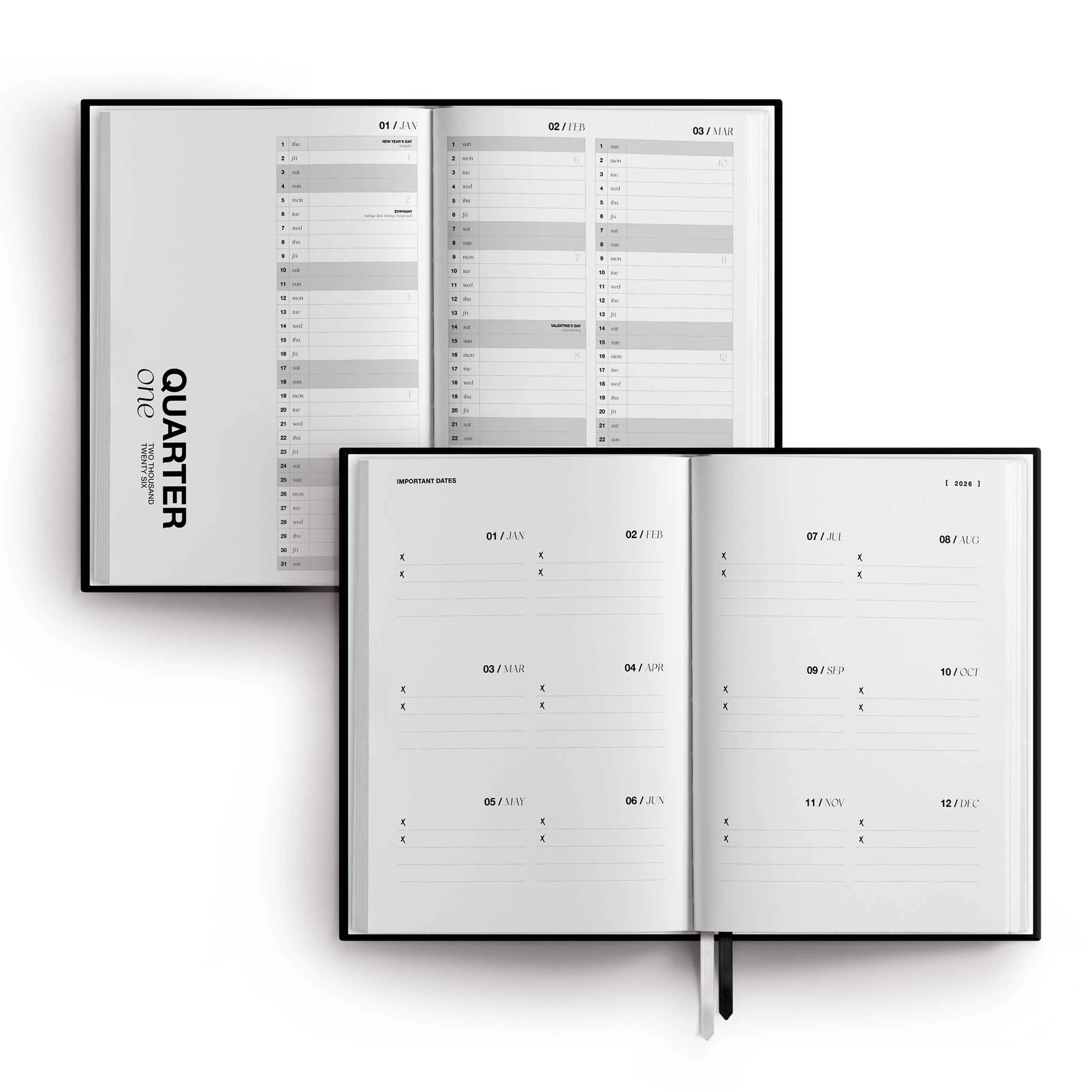 A5 Planner 2026 Clean White – dein stilvoller Begleiter durchs Jahr