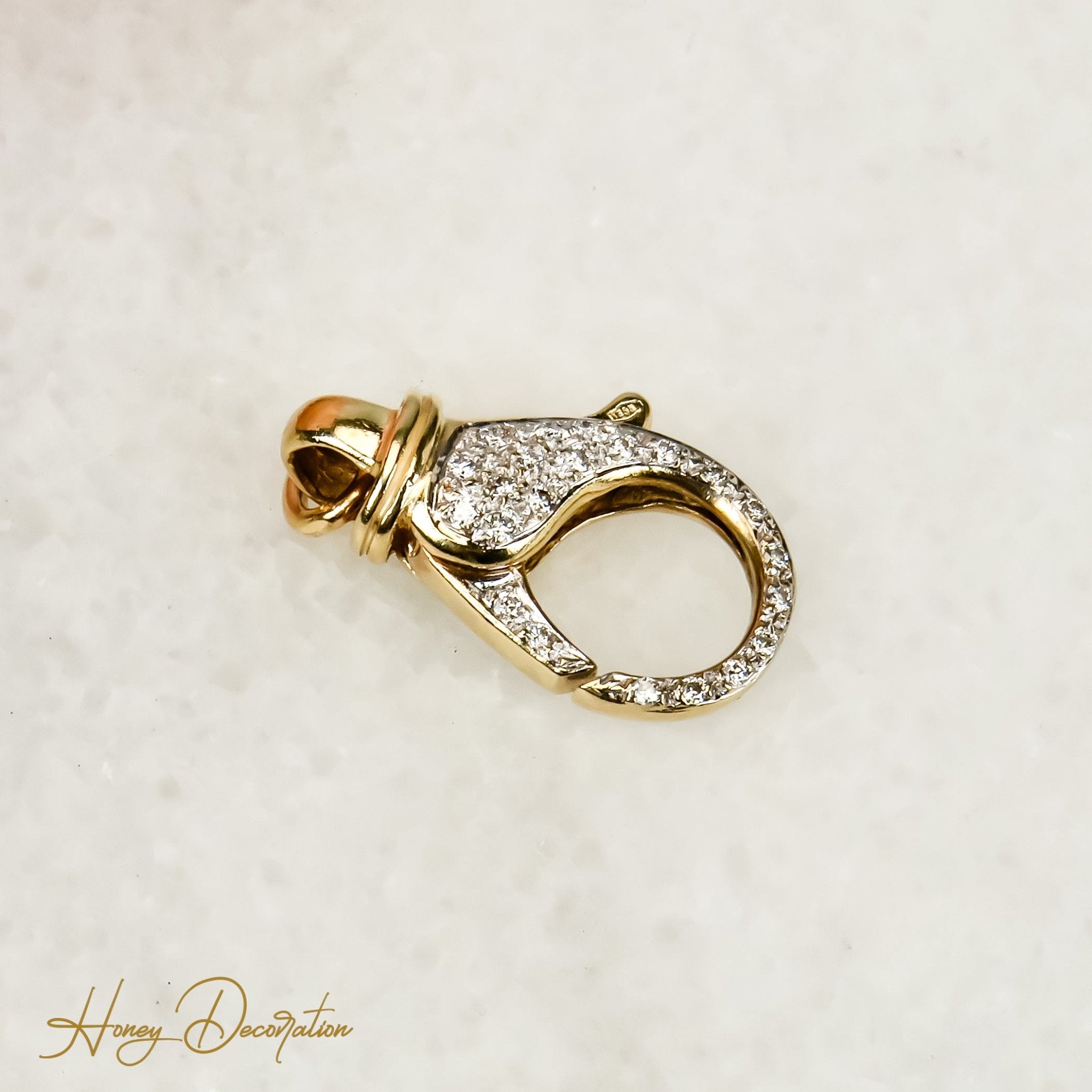 Hochwertiger Kettenverschluss aus 14 Karat Gold – Sicher und Schön - Honey Jewelry