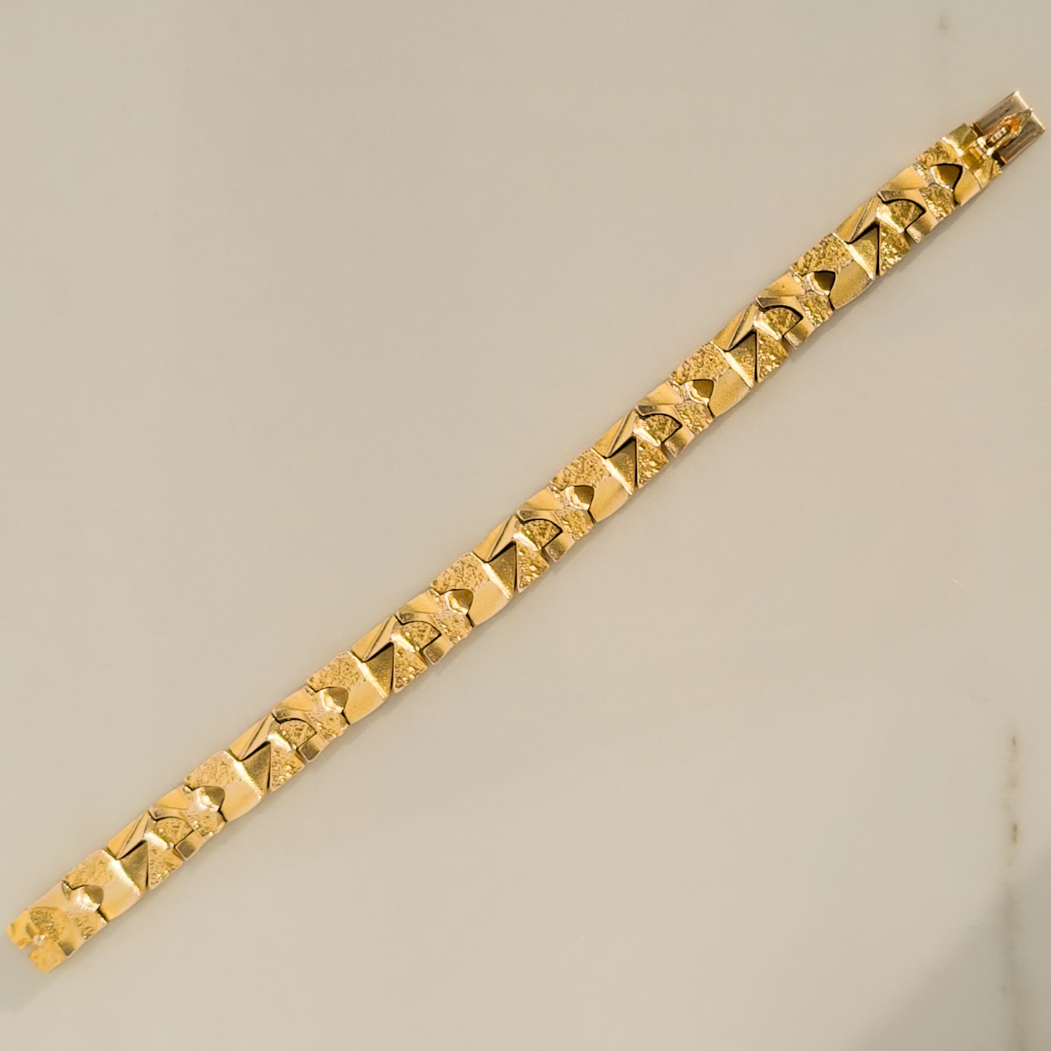 Massives Lapponia Goldarmband aus 14K Gold von Björn Weckström - Honey Jewelry