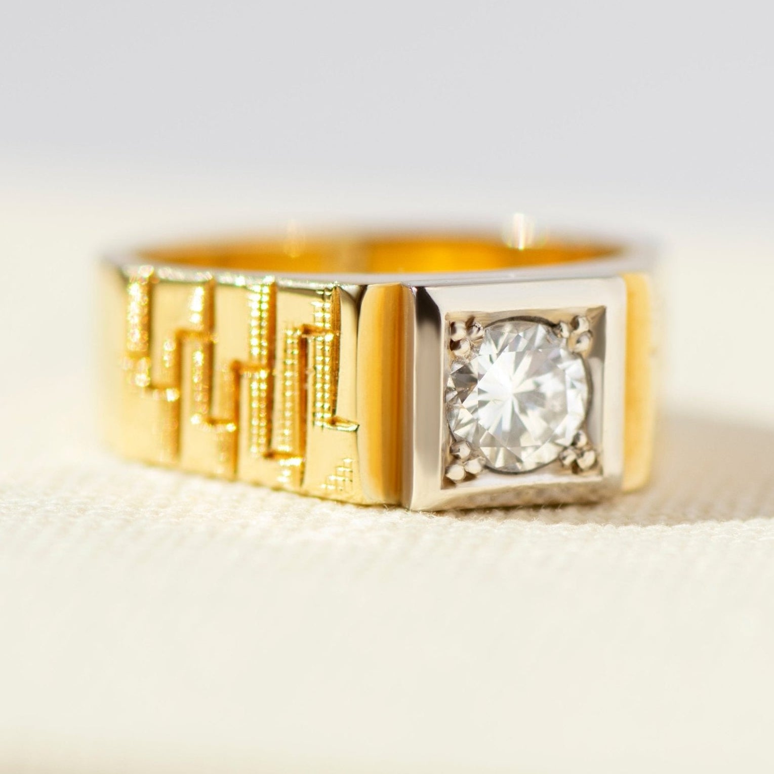 Solitär-Ring – 0,49 ct Diamant – 585er Gelbgold - Honey Jewelry