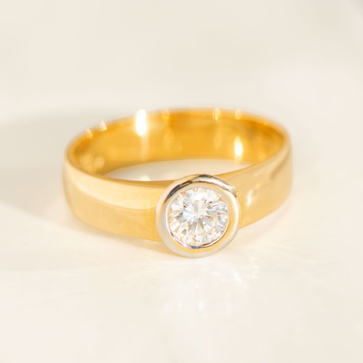 Solitär - Ring – 14K Gold Diamant 0,52 ct VS1 - Honey Jewelry