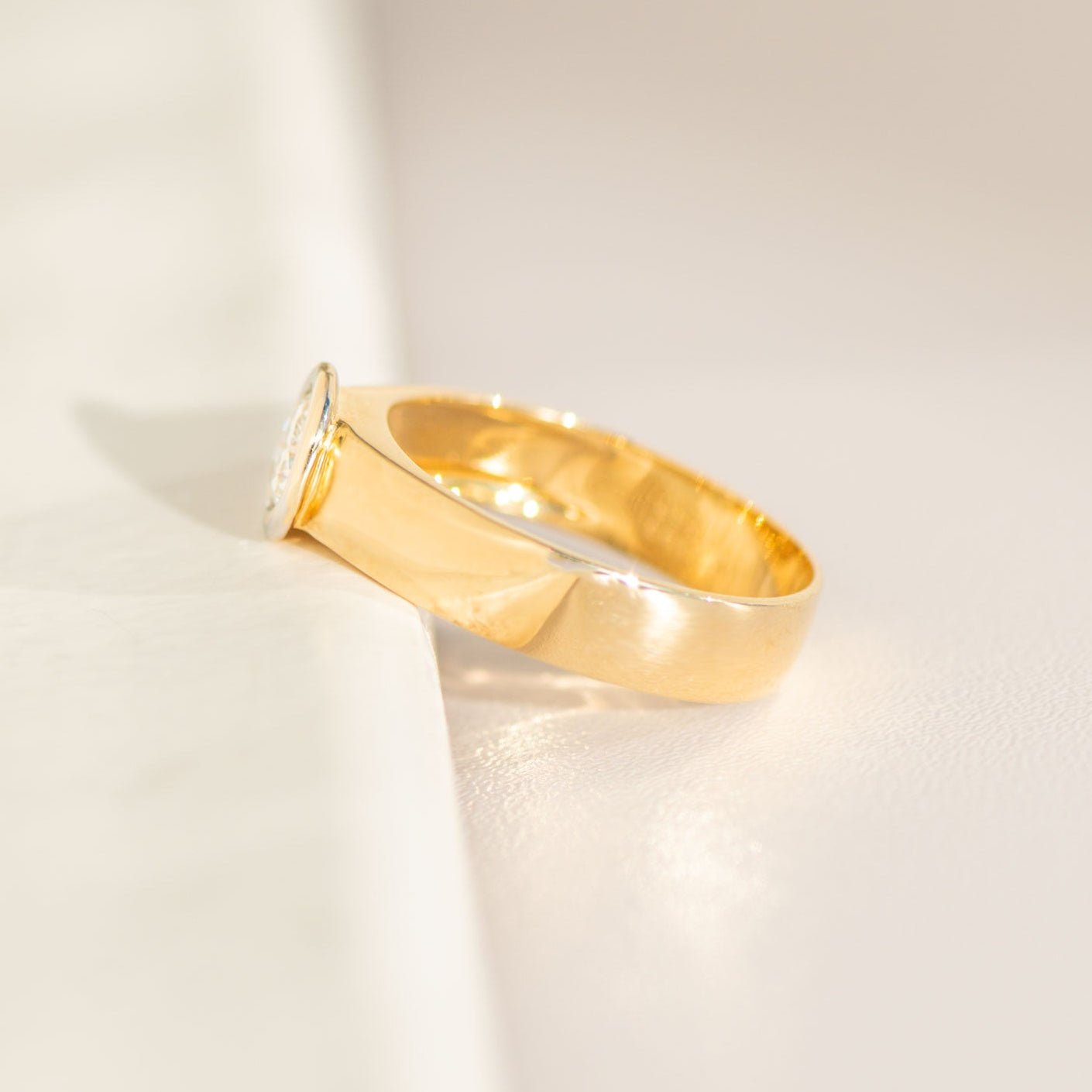 Solitär - Ring – 14K Gold Diamant 0,52 ct VS1 - Honey Jewelry