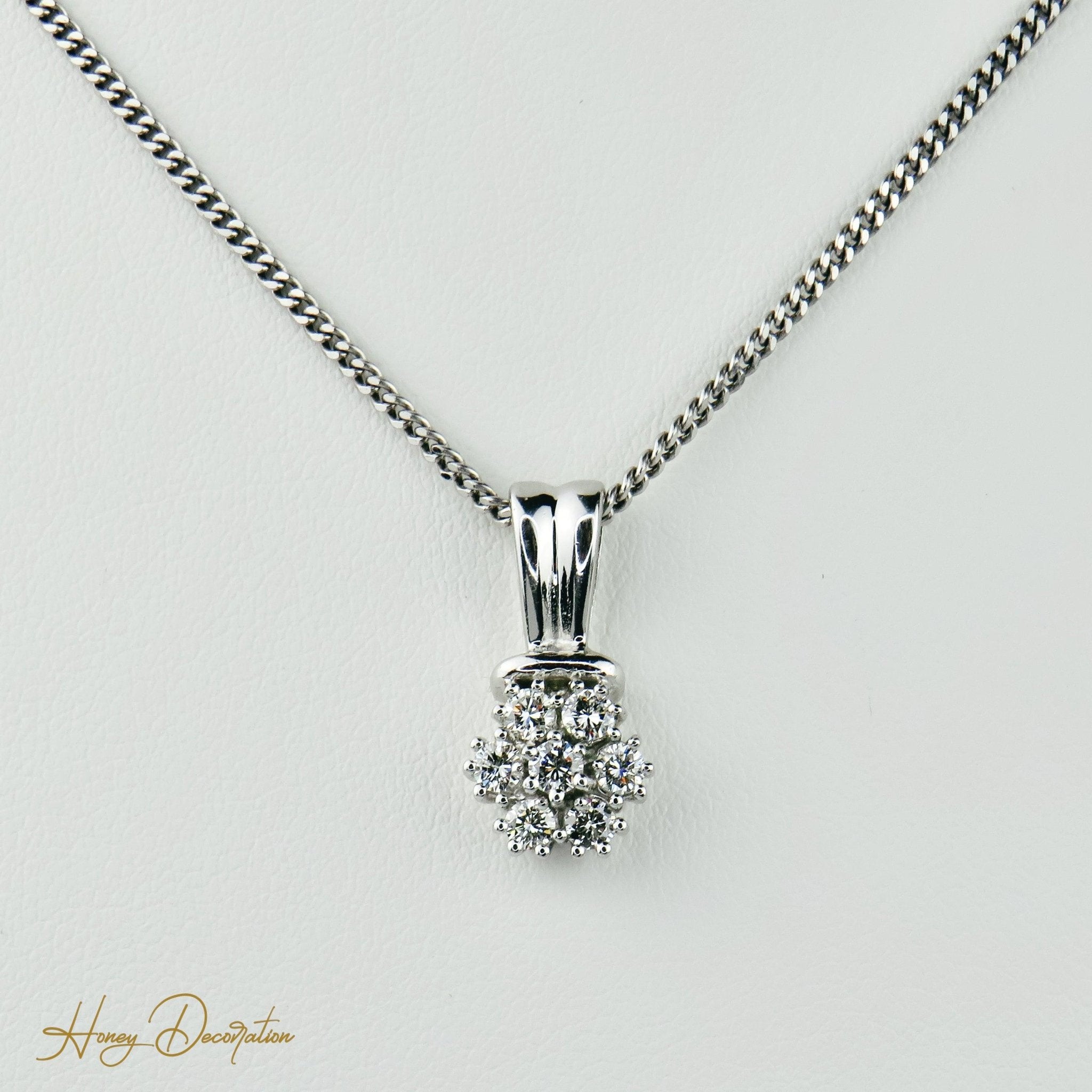 Süßer Weißgold - Anhänger mit Brillanten - Honey Jewelry