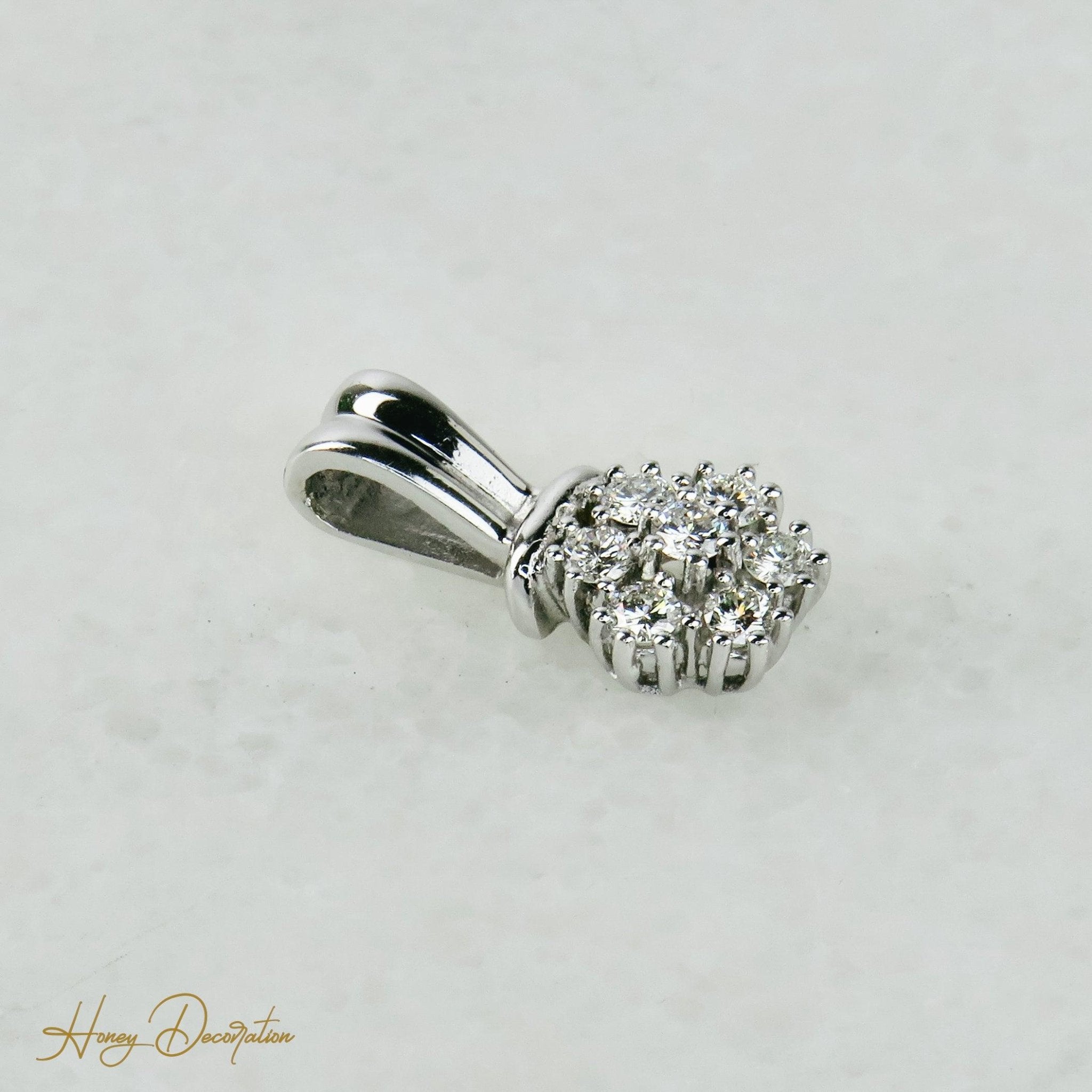 Süßer Weißgold - Anhänger mit Brillanten - Honey Jewelry