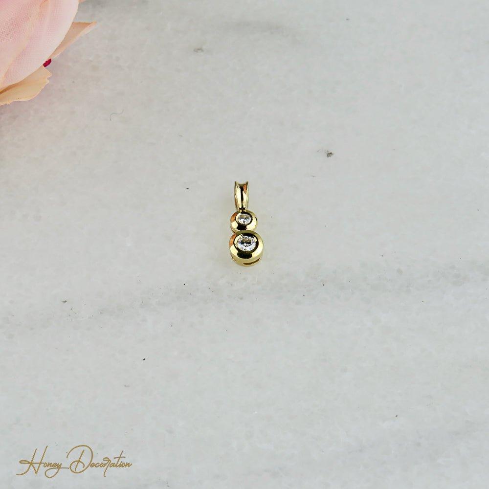 Eleganter Diamant-Anhänger aus 18 Karat Gold - Honey Decoration