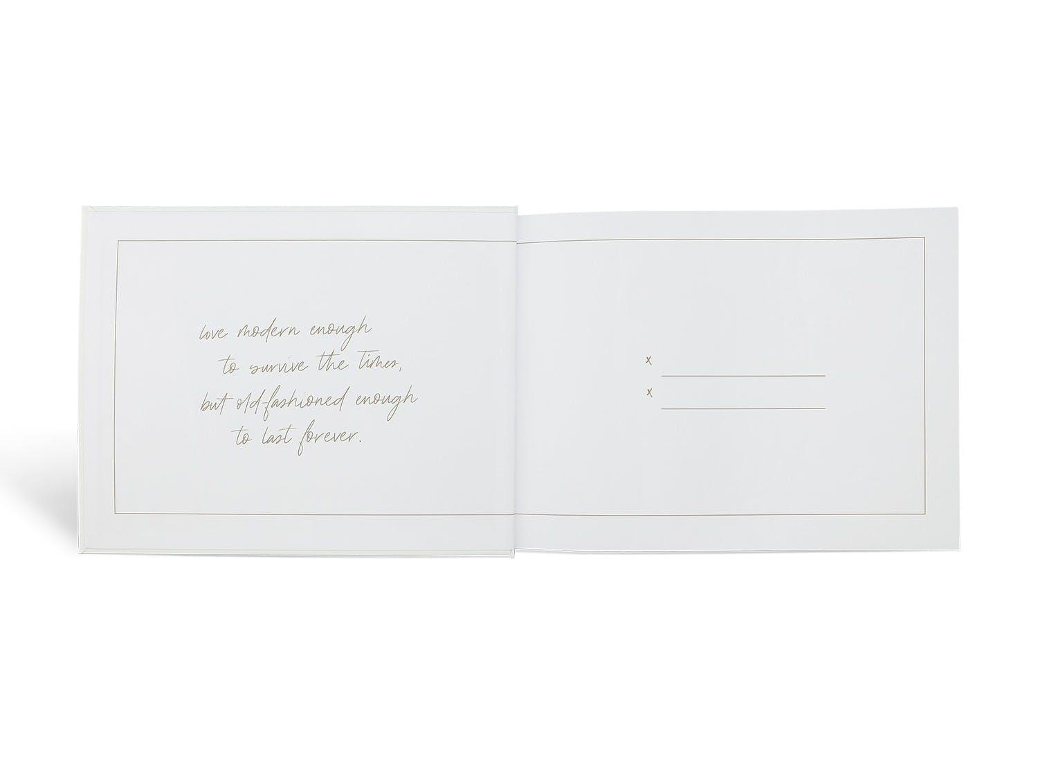 Gästebuch Hochzeit "now & forever" - Honey Decoration