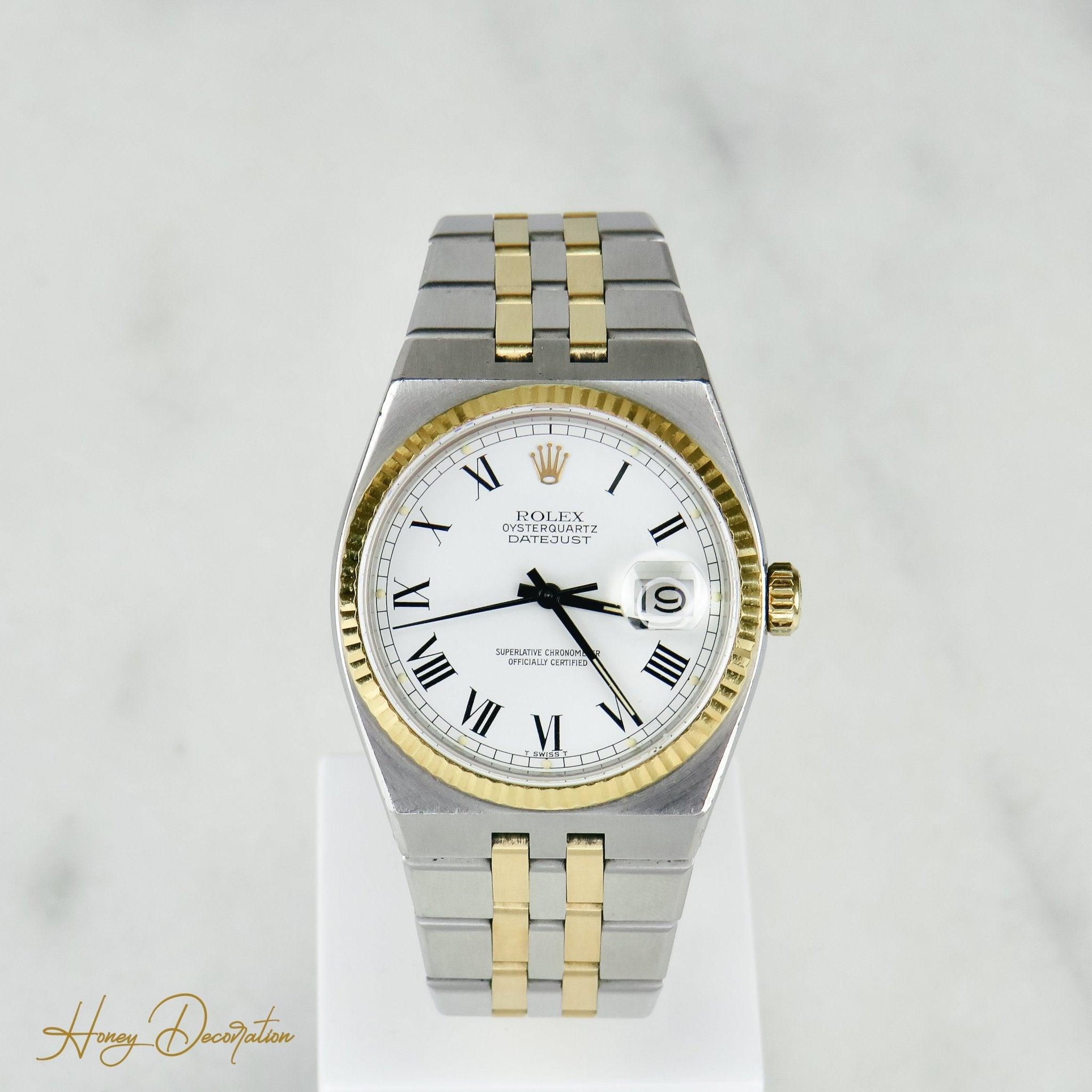 Rolex Oysterquarz - Date Just | Stahl/Gold | Ref. 17013 - Honey Jewelry
