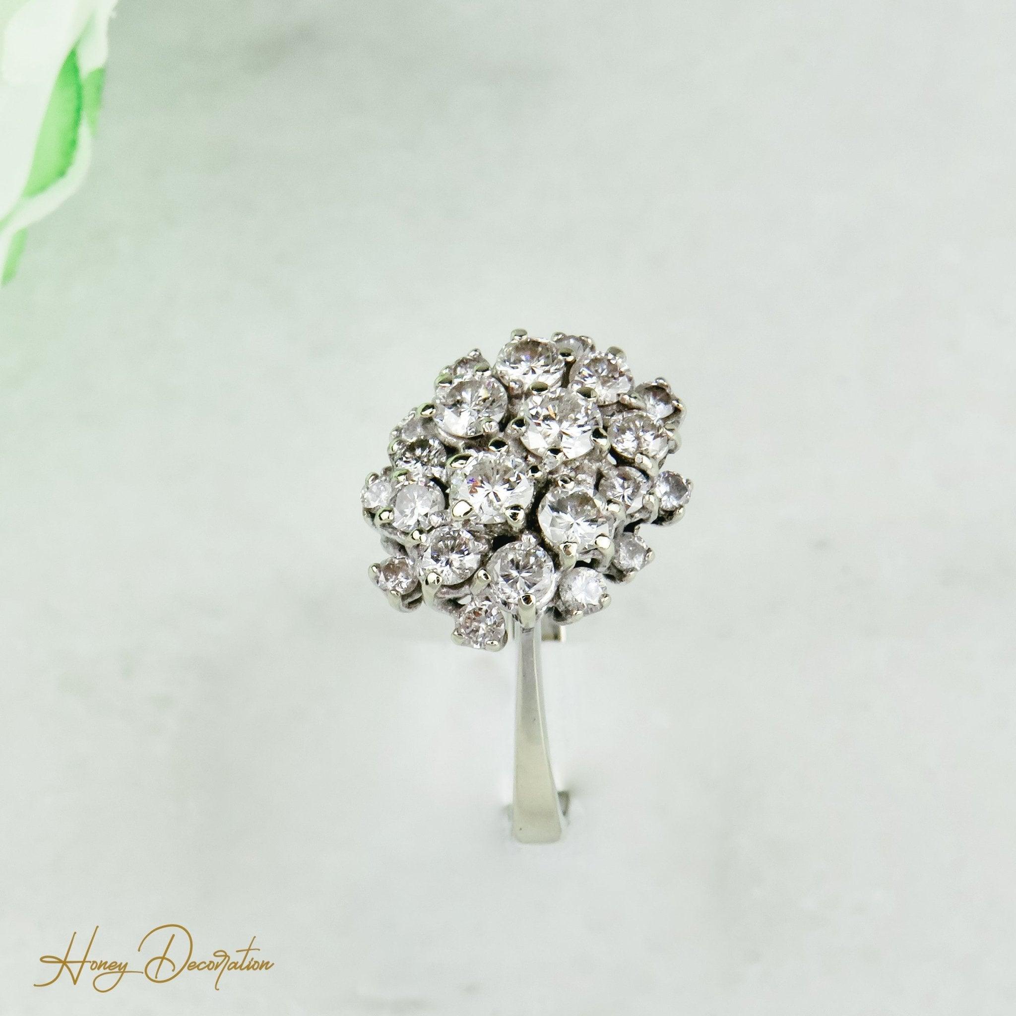 Traumhafter Weißgoldring mit Brillanten - Honey Decoration