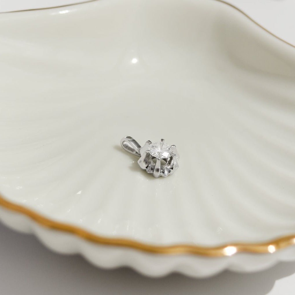 14 Karat Goldanhänger mit Brillanten – Klein aber Oho - Honey Jewelry