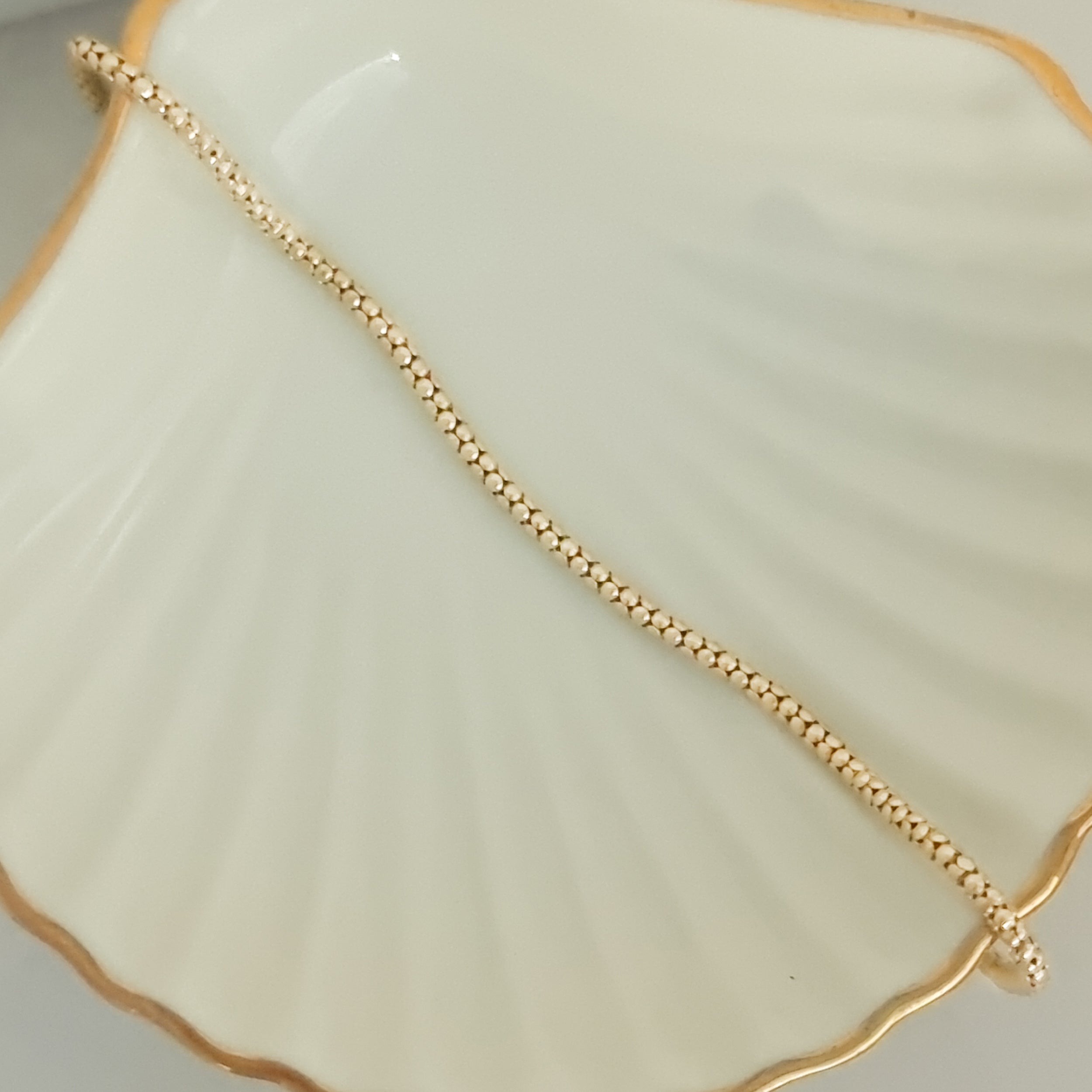 Vintage Doppelkugel-Armband aus 14 K Gold