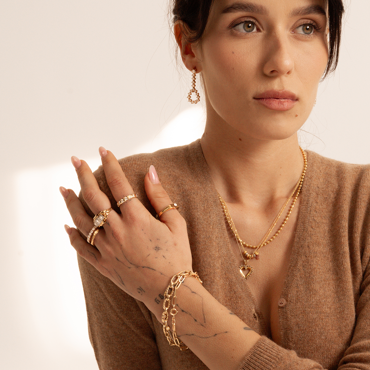 💎 Vintage-Brillantring aus 14 Karat Gelbgold | ca. 1950er Jahre