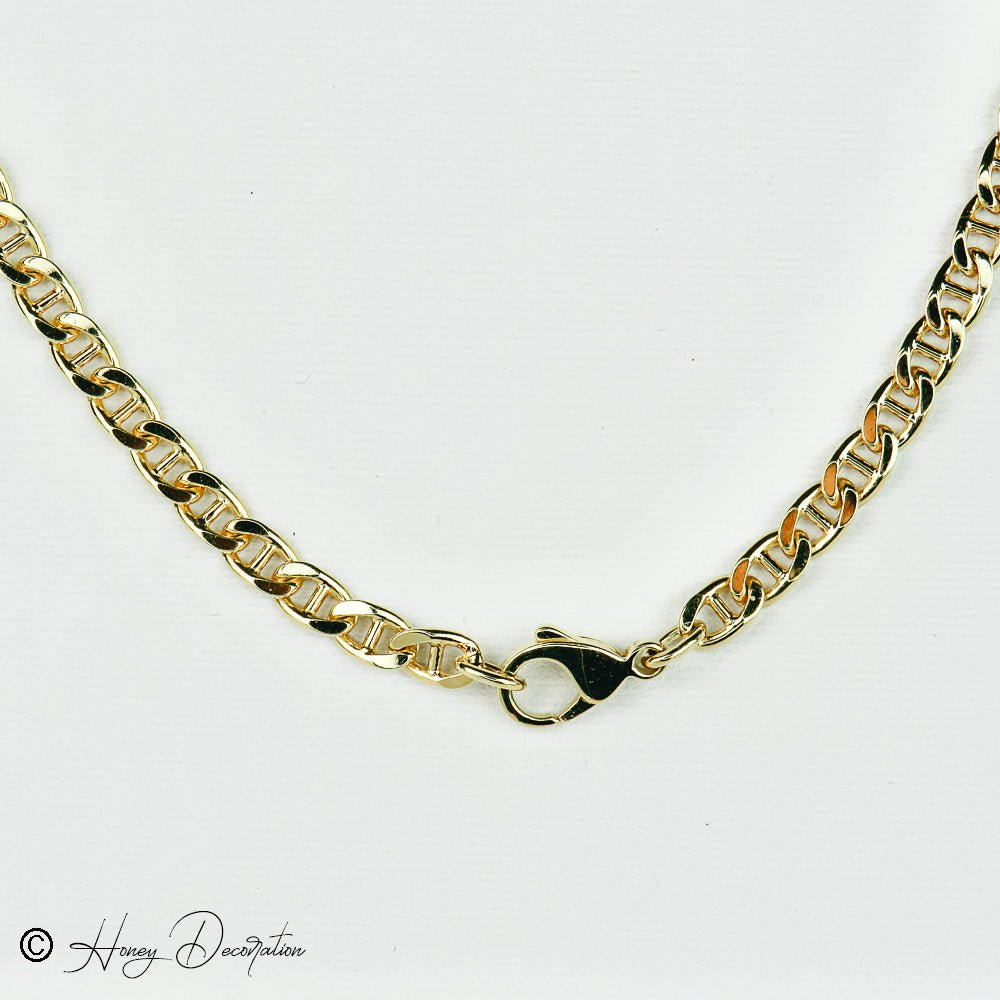 Beeindruckendes Gold - Korallencollier - Honey Jewelry
