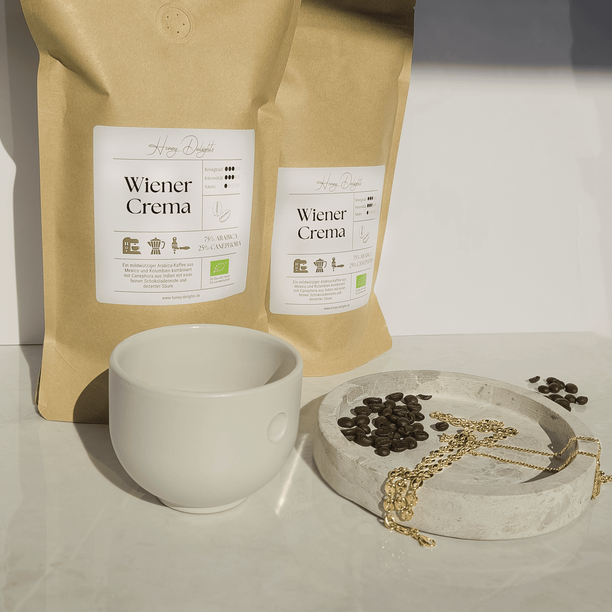 Café "Wiener Crema" Bio - Honey Jewelry