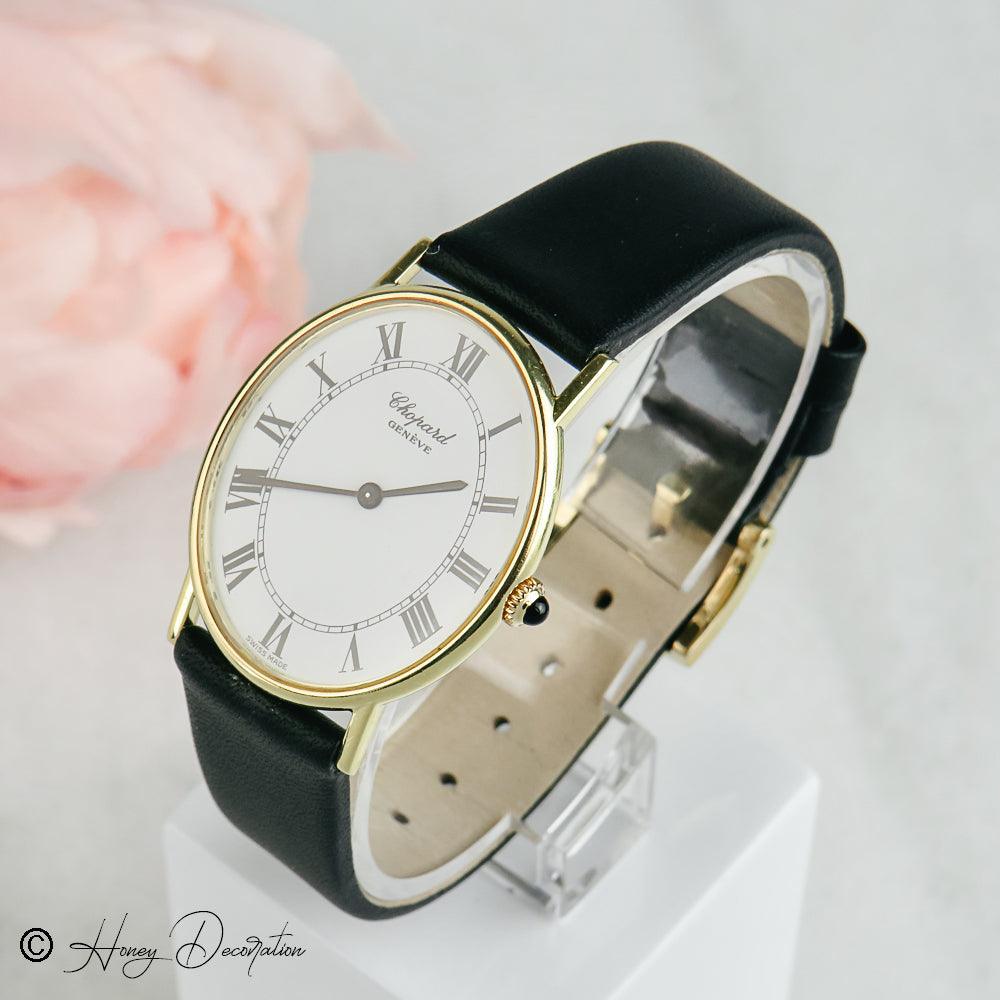 Damen Armbanduhr Chopard Geneve 18K Gold Gehäuse - Honey Jewelry