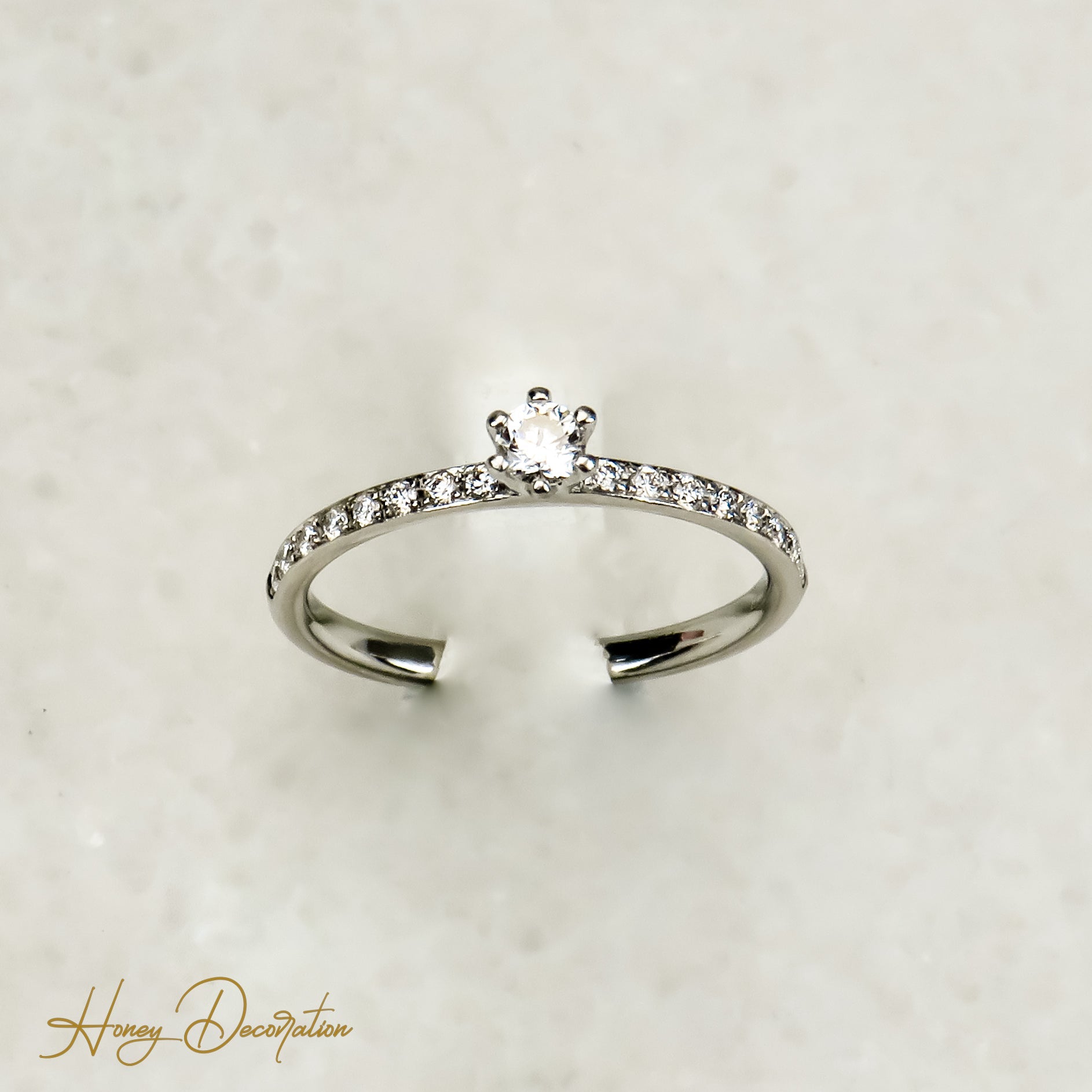 Platinring mit Brillanten – Höchste Eleganz - Honey Jewelry